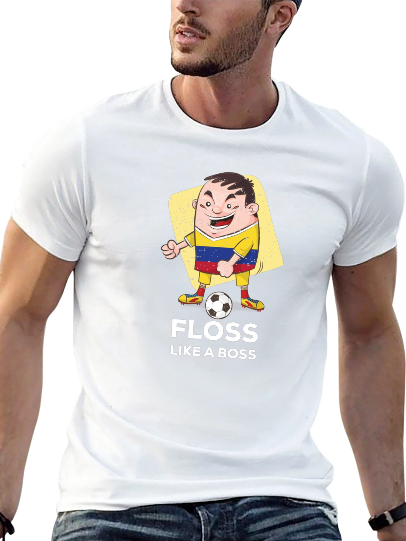Black Floss Like a Boss T-Shirt - Soccer Fan Tee view 13