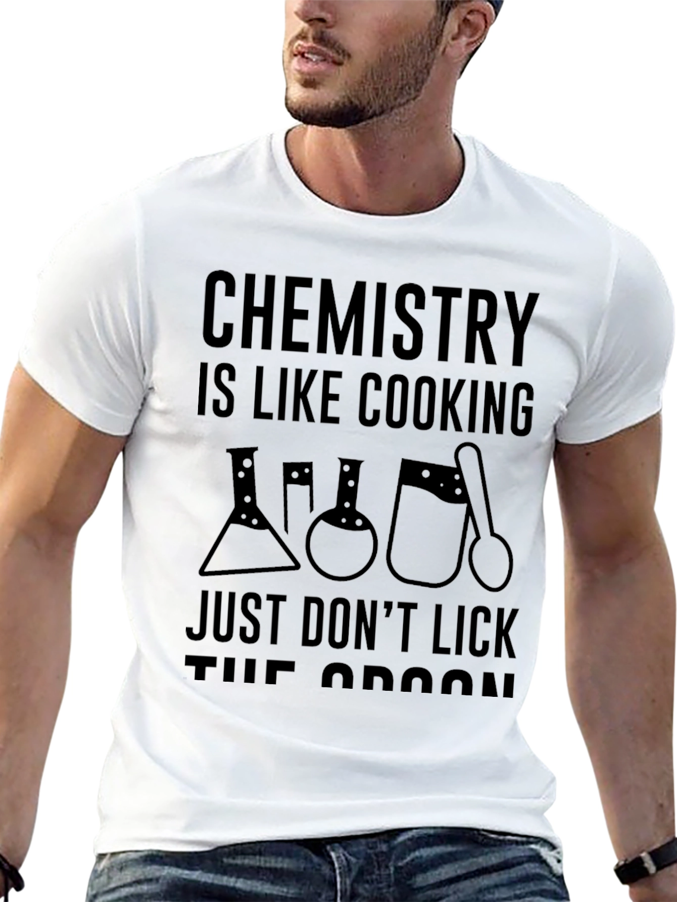 Black Chemistry is Like Cooking T-Shirt - Science Humor view 13