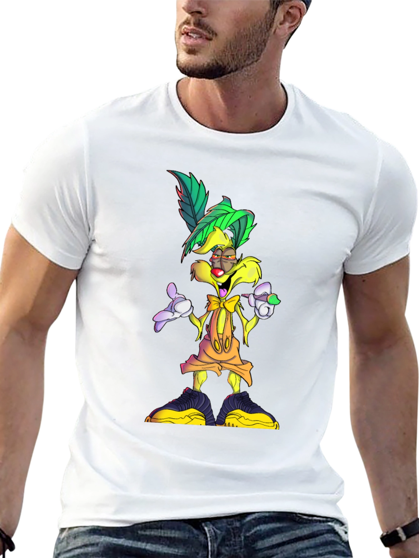 Black Cartoon Character Graphic T-Shirt view 13