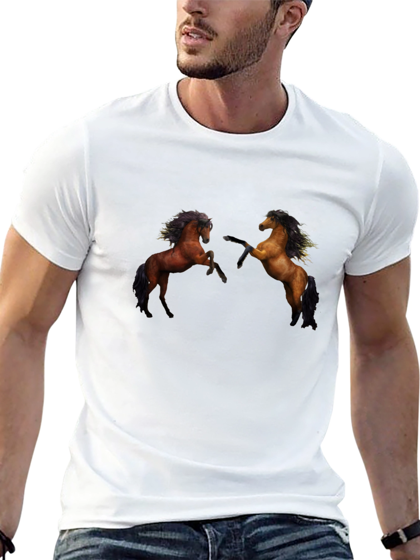 Black Black Horse Graphic Tee - Men's Short Sleeve view 13