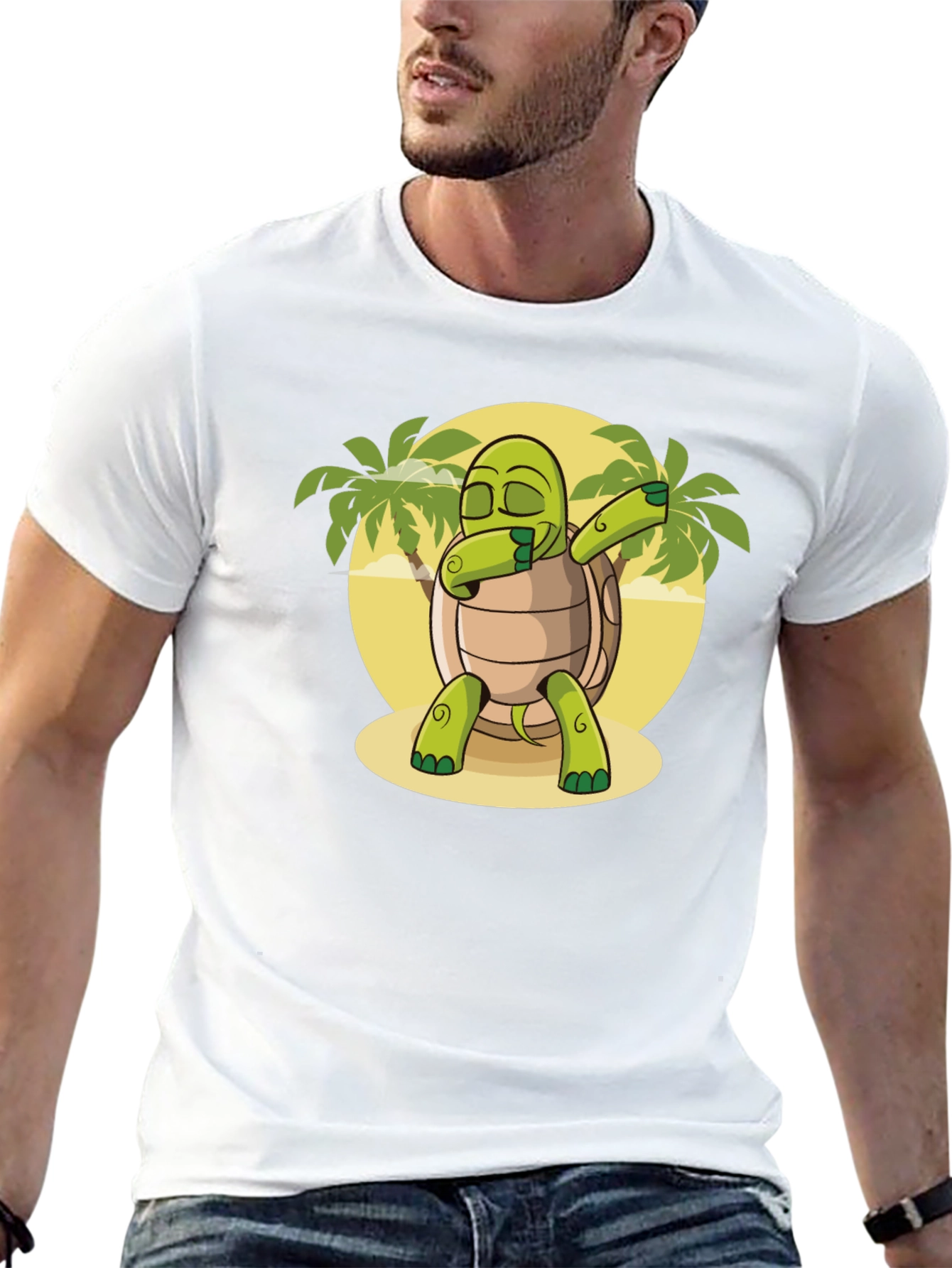 Black Dabbing Turtle T-Shirt: Fun & Unique Graphic Tee view 13