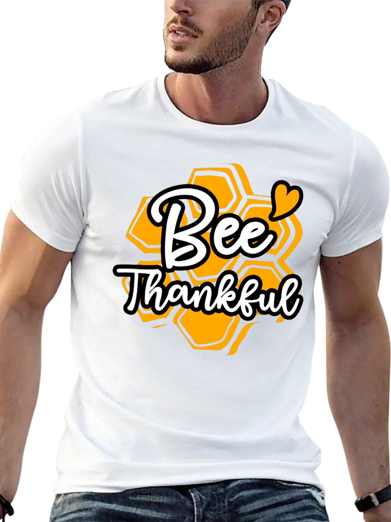 Black Bee Thankful Graphic T-Shirt view 13