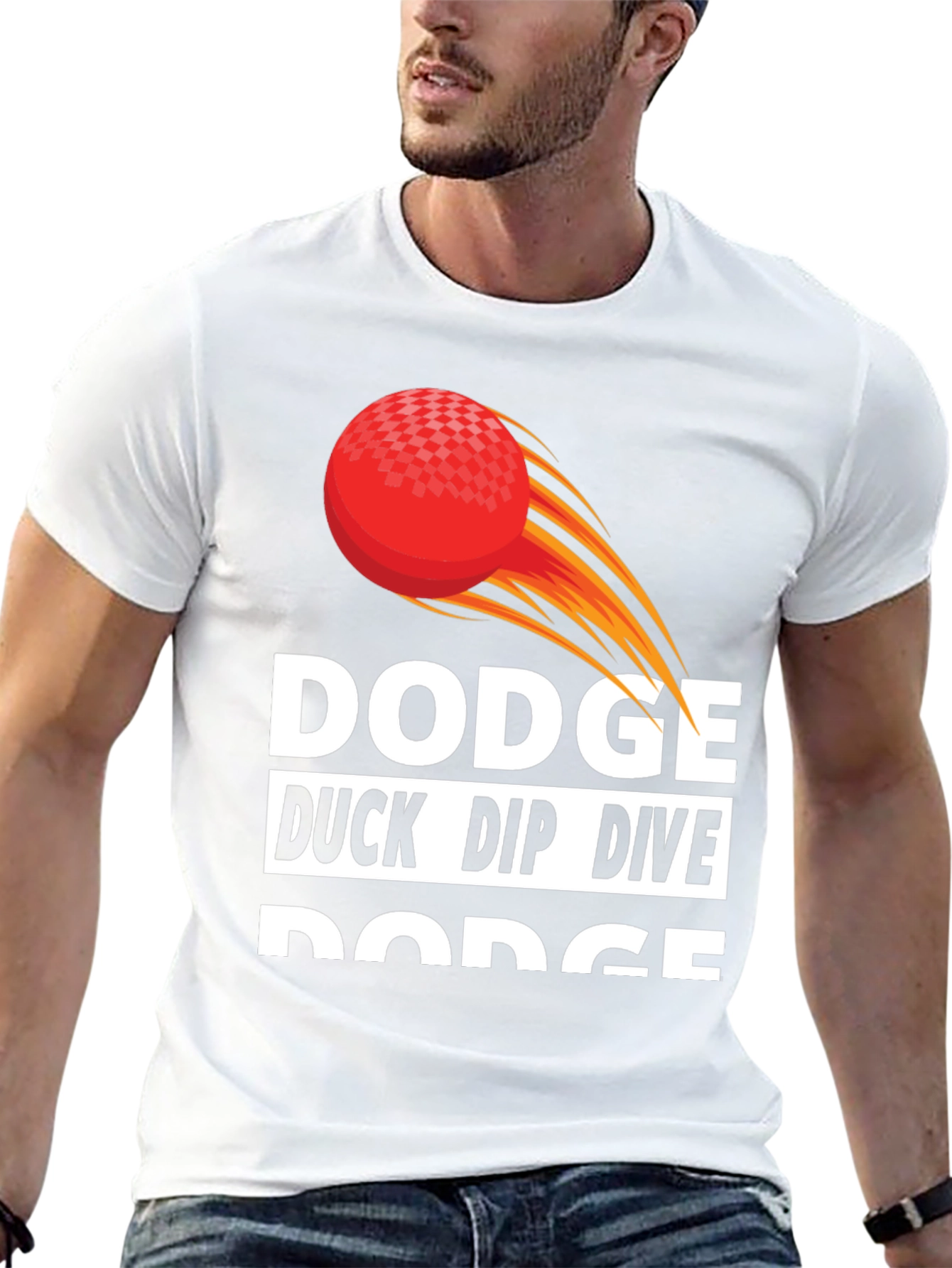 Black Dodge Duck Dip Dive Dodge T-Shirt view 13