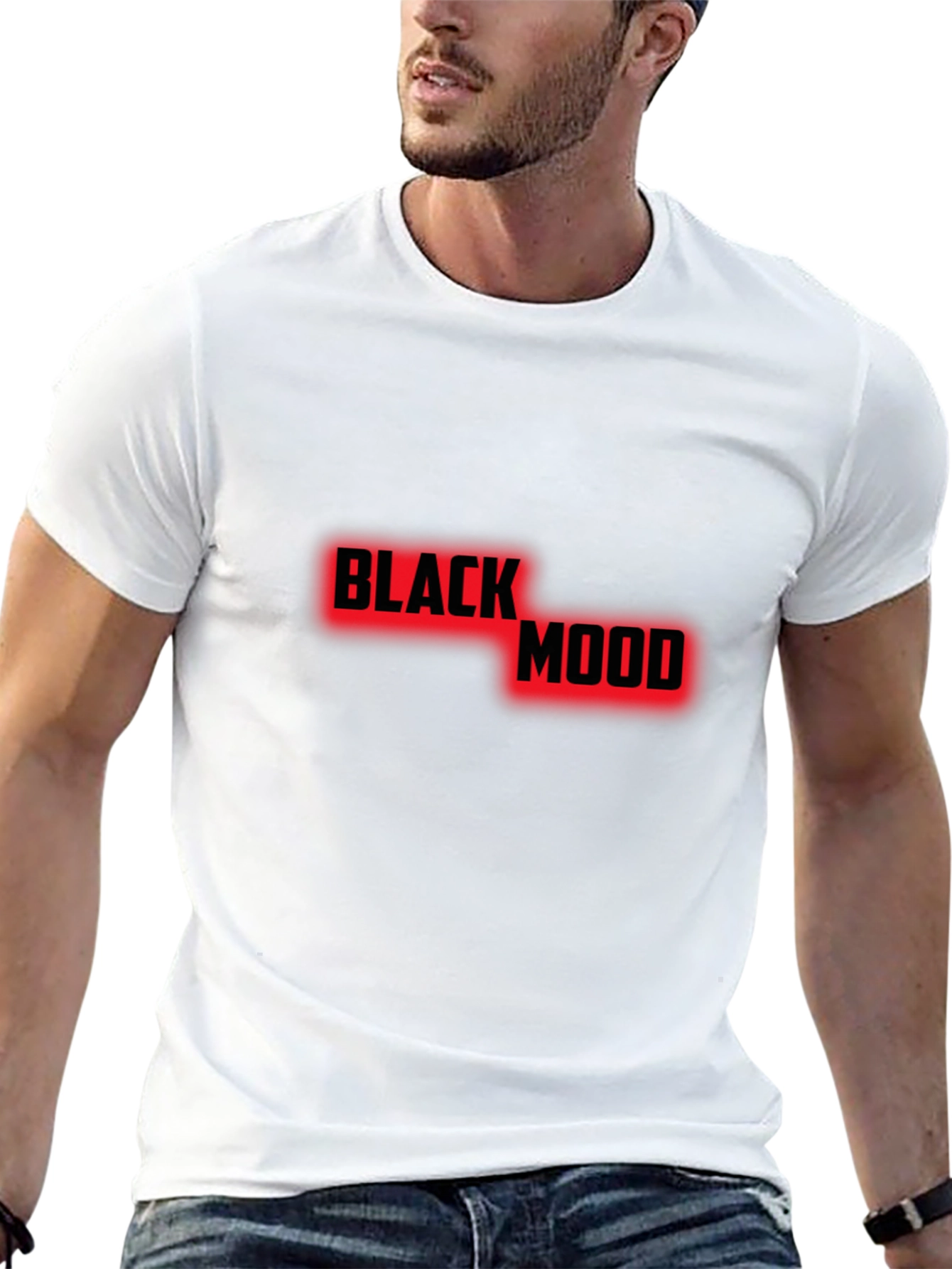 Black Black Mood Graphic Tee - Stylish Men's T-Shirt view 13