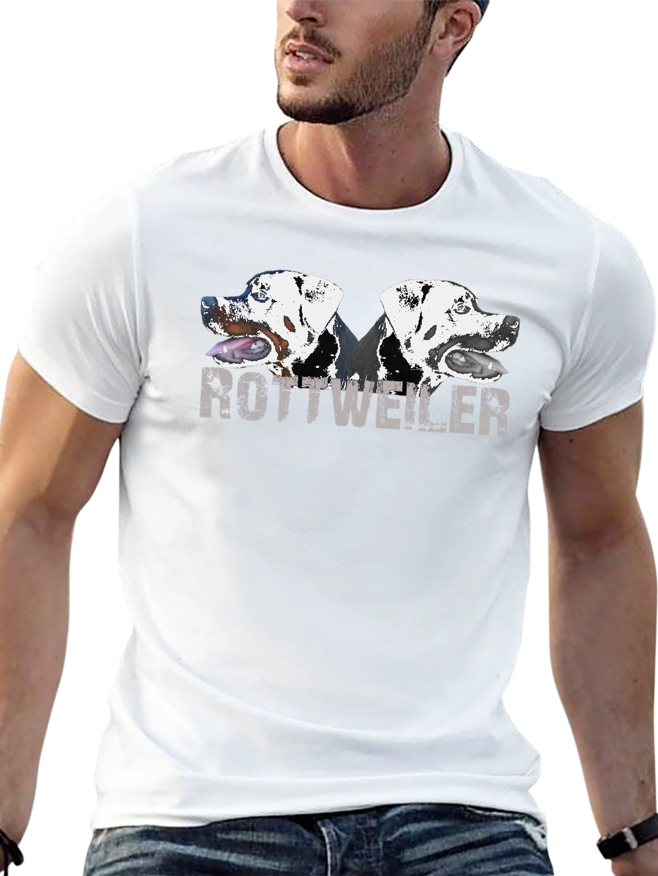 Rottweiler Dog Breed T-Shirt Graphic Tee - 13