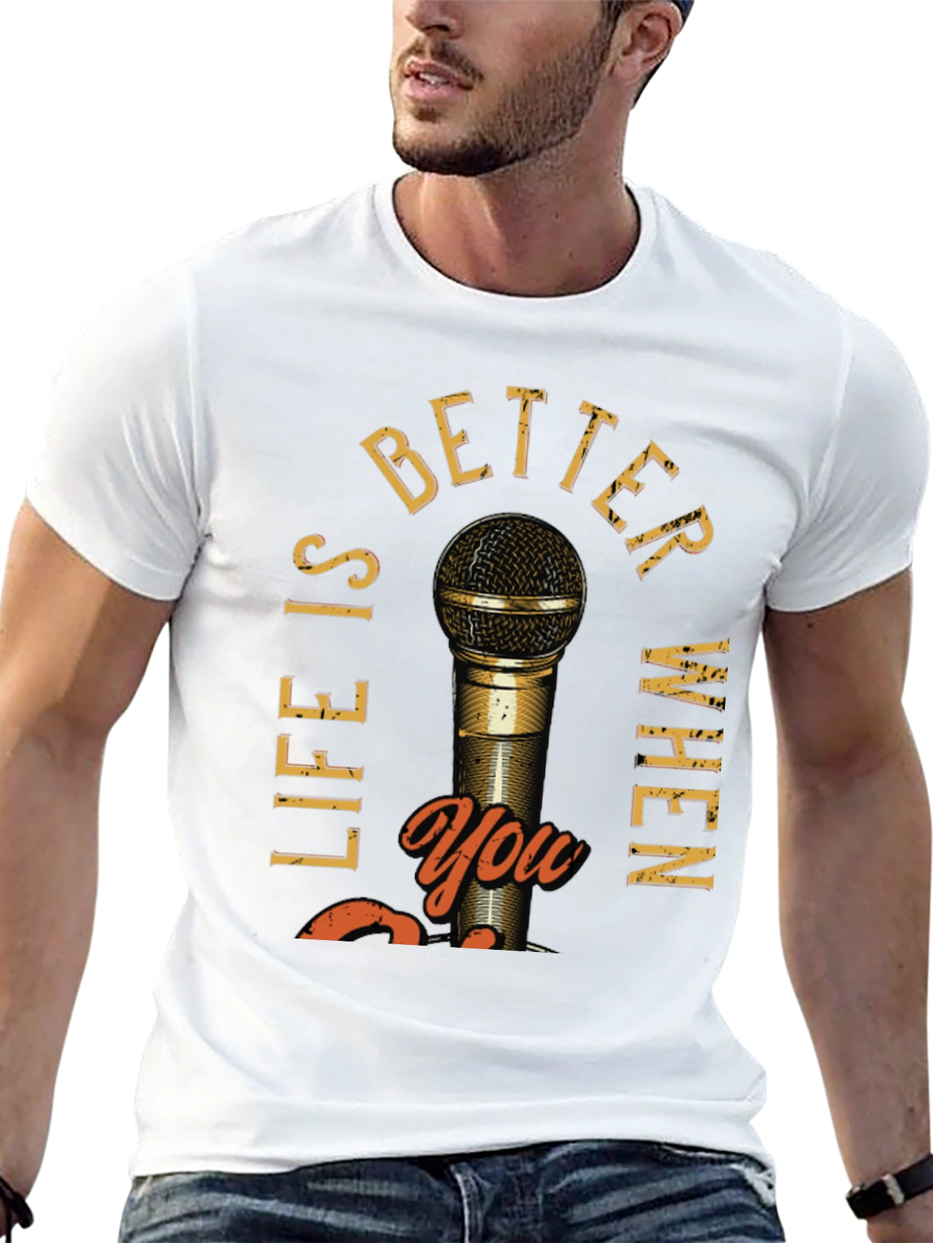 Black Life Is Better With You Men's Graphic T-Shirt view 13