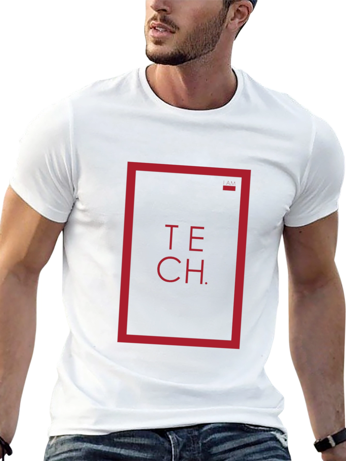 Black Tech Graphic Tee - Modern Style Shirt view 13