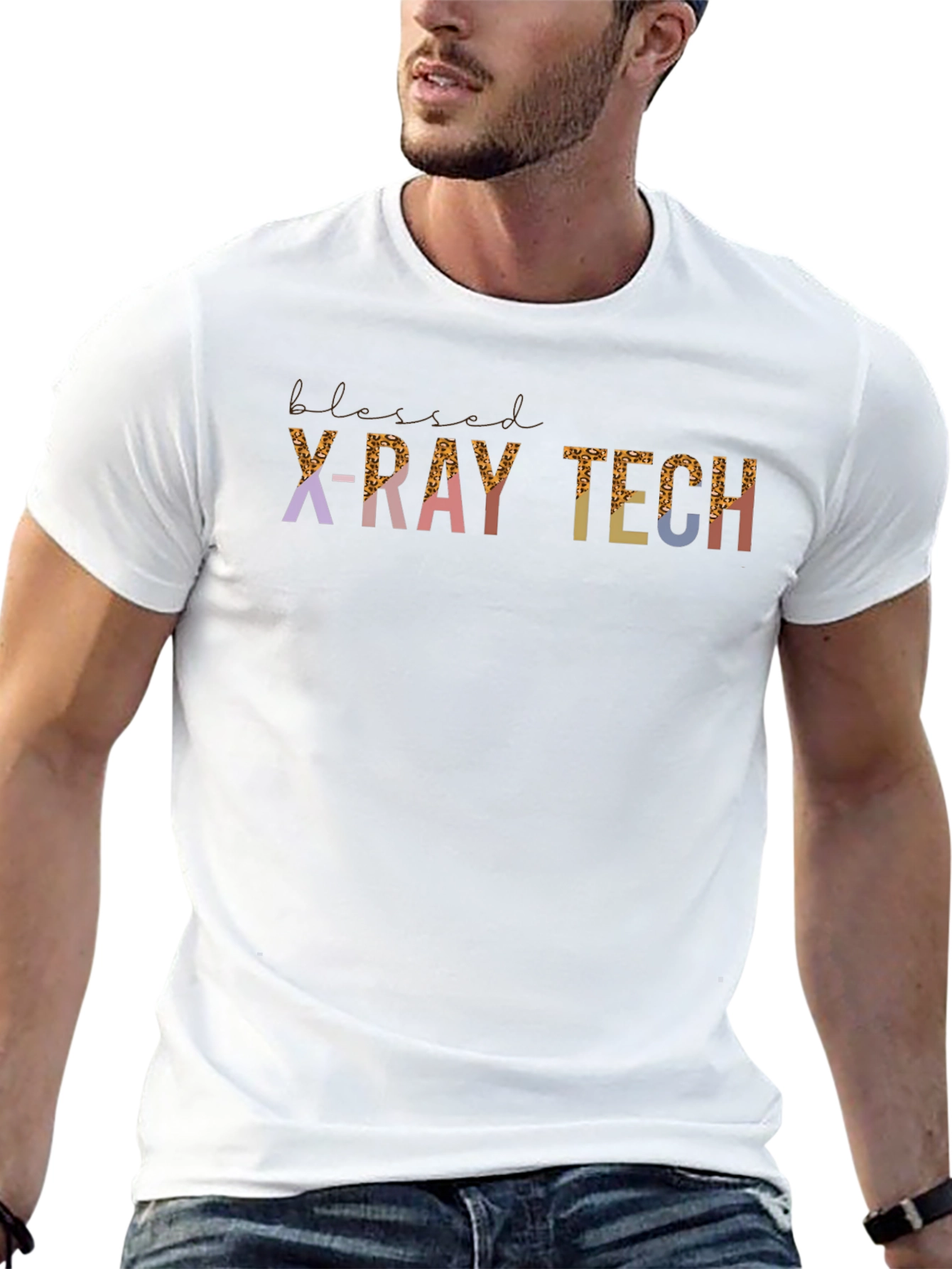 Black Blessed X-Ray Tech T-Shirt view 13