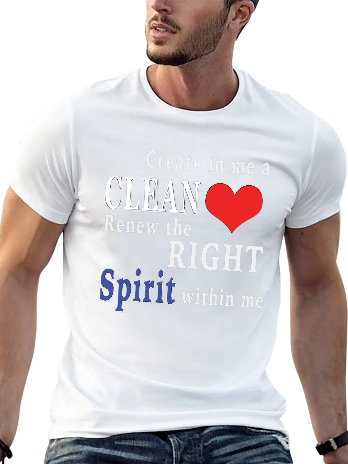 Black Clean Heart T-Shirt - Christian Inspired Design view 13