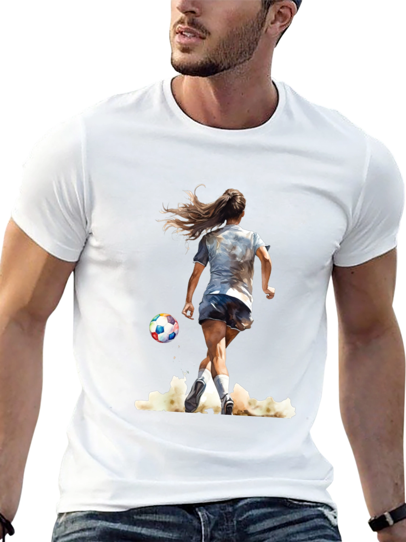 Soccer Girl Graphic Tee - Stylish Sportswear - 13