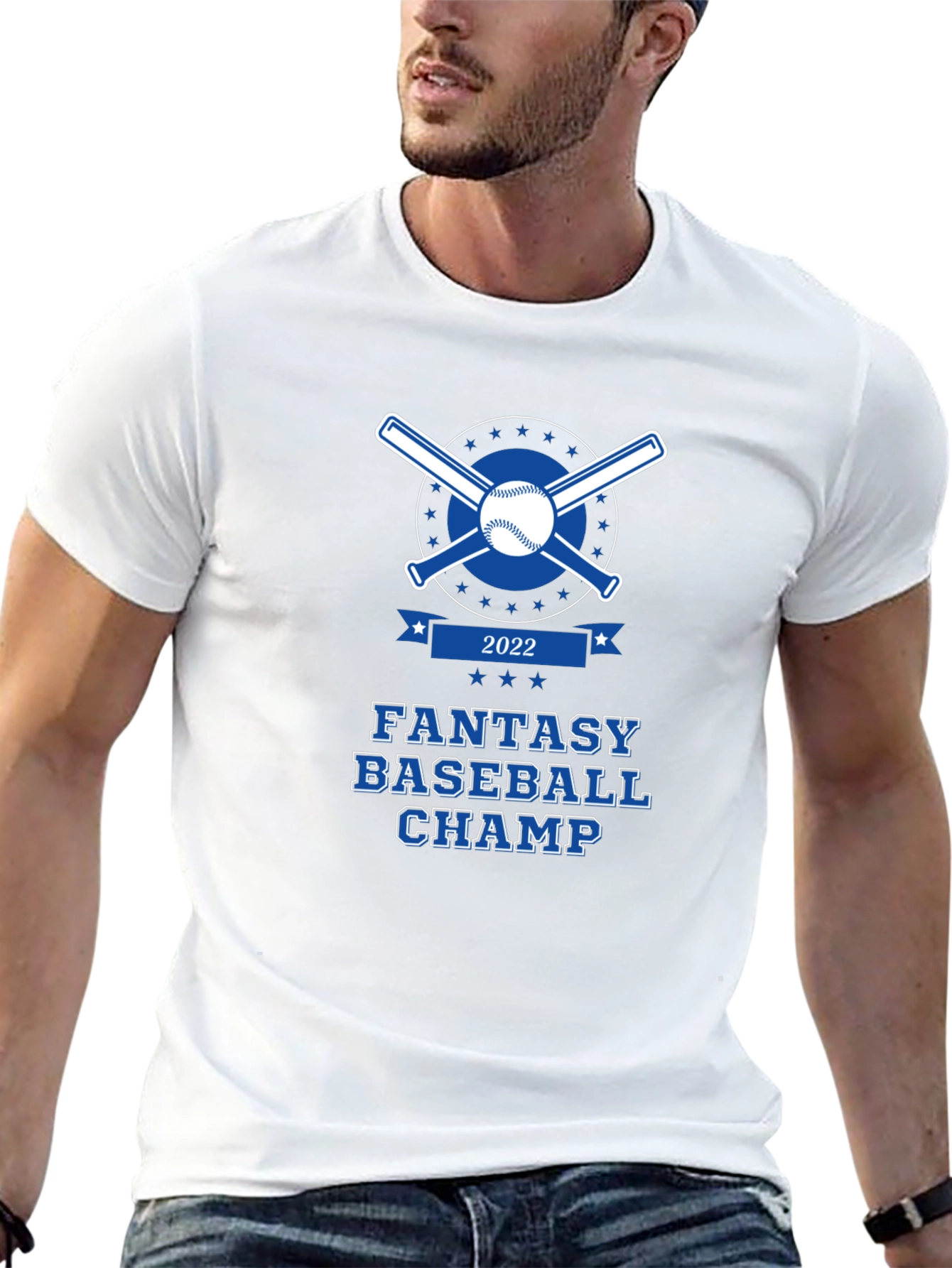 Black Fantasy Baseball Champ 2022 T-Shirt view 13