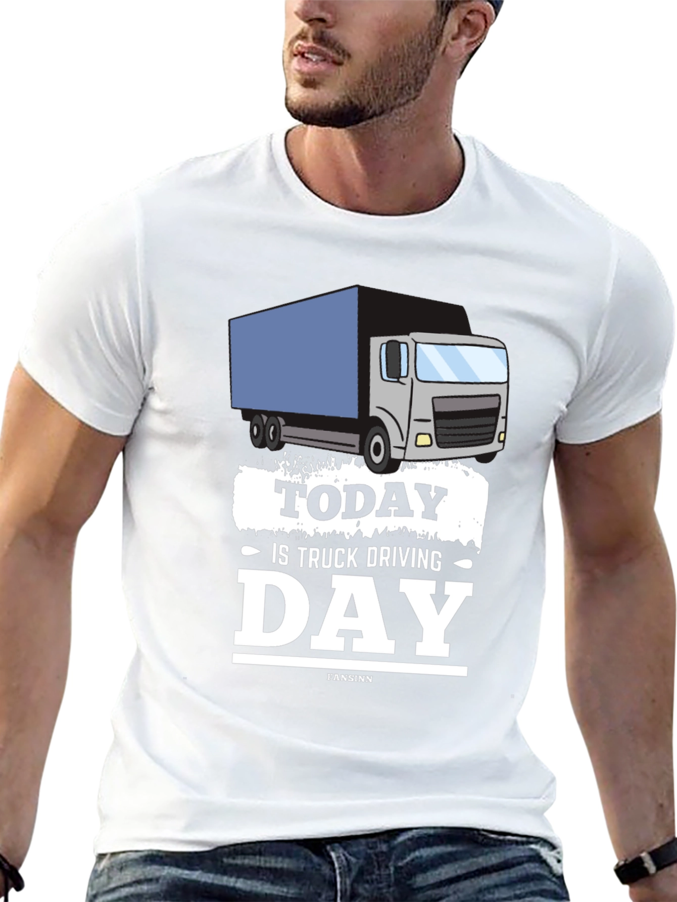 Black Today Is Truck Driving Day T-Shirt view 13