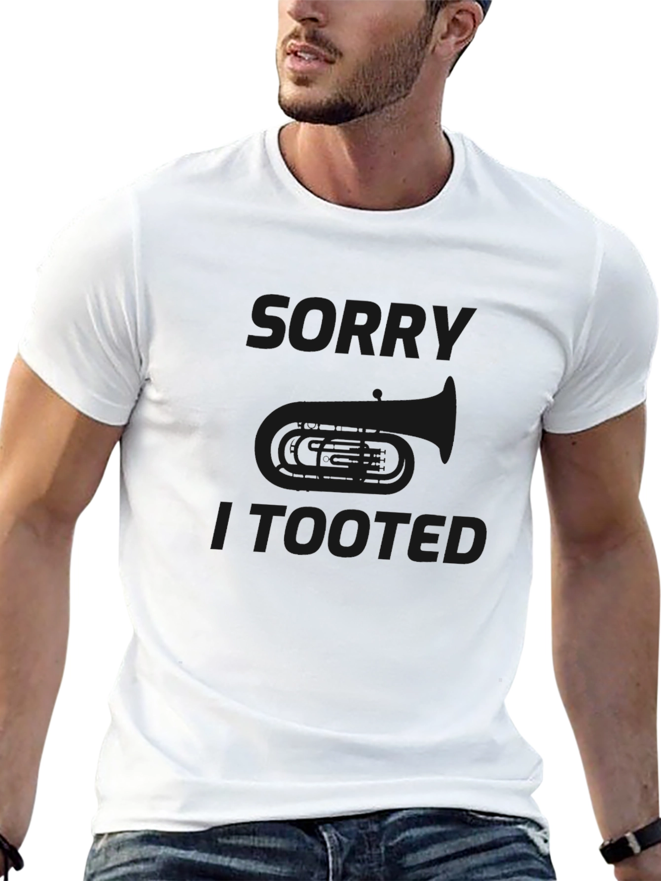 Black Sorry I Tooted Graphic T-Shirt view 13