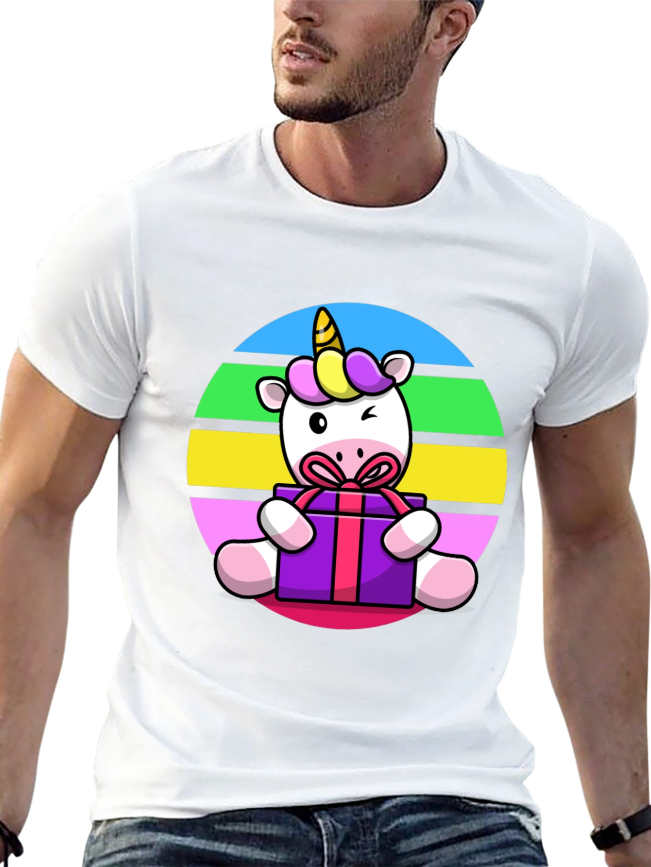 Black Unicorn Gift T-Shirt - Graphic Tee view 13