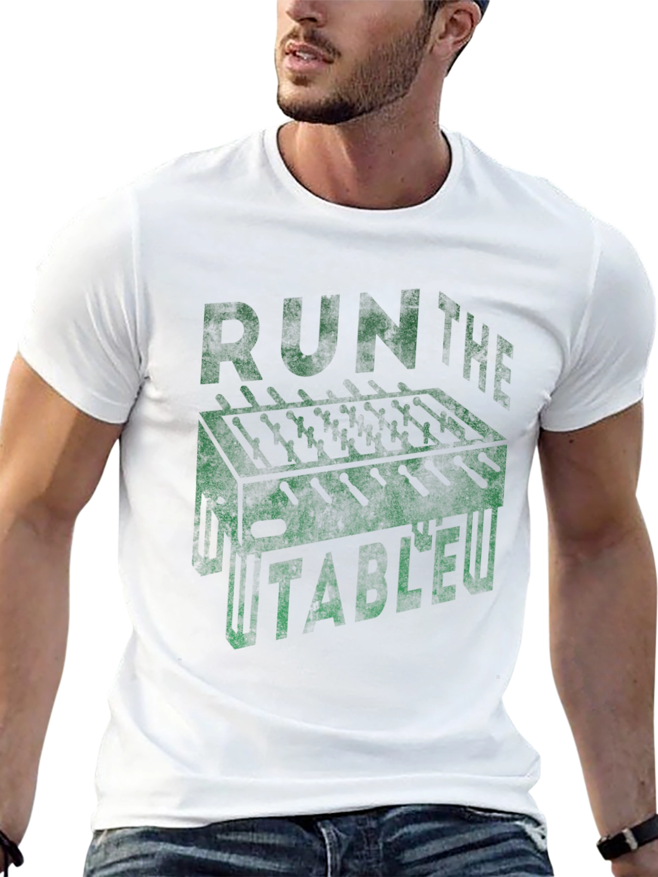 Black Run The Table Foosball Graphic Tee view 13