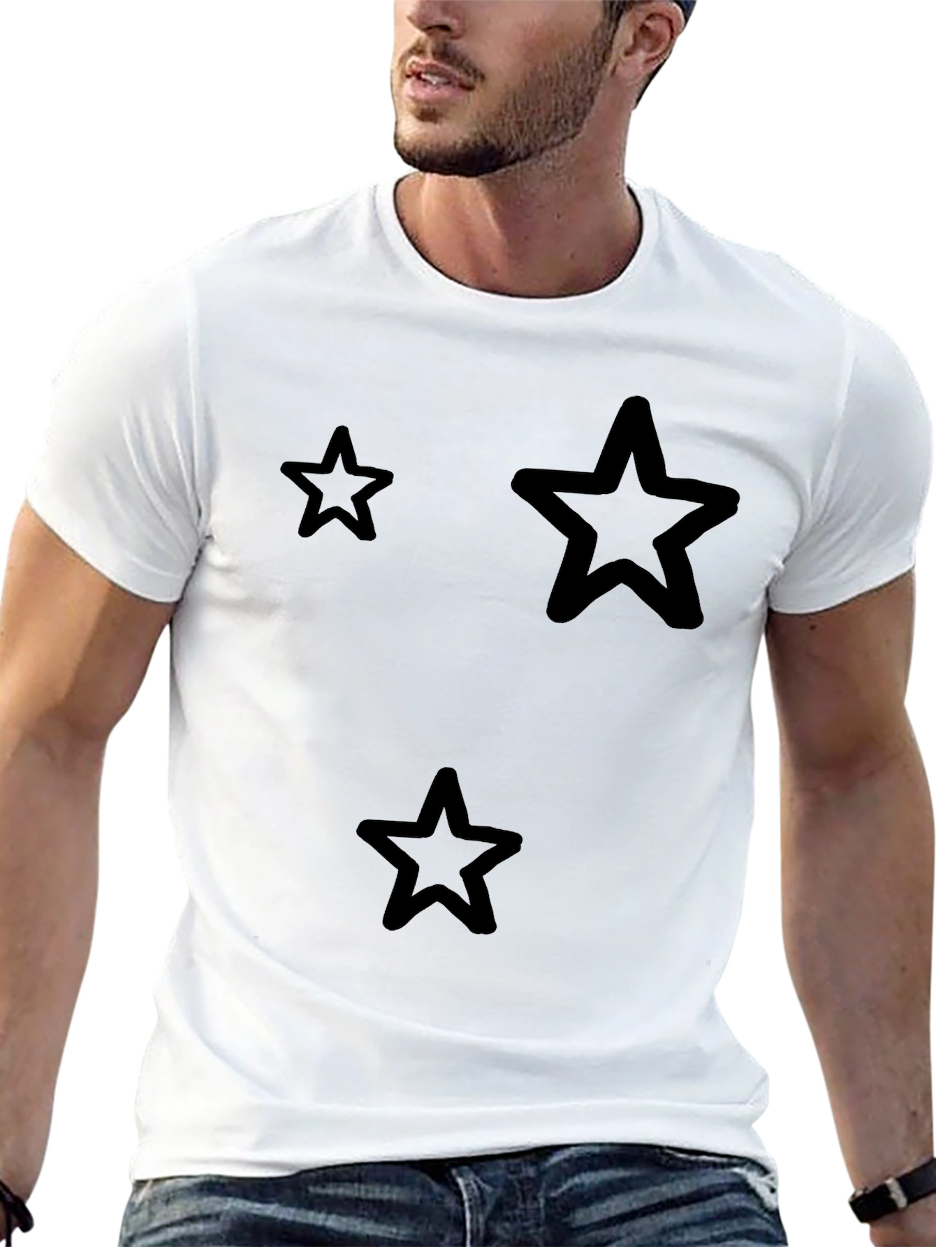 Black Star Graphic Black T-Shirt view 13