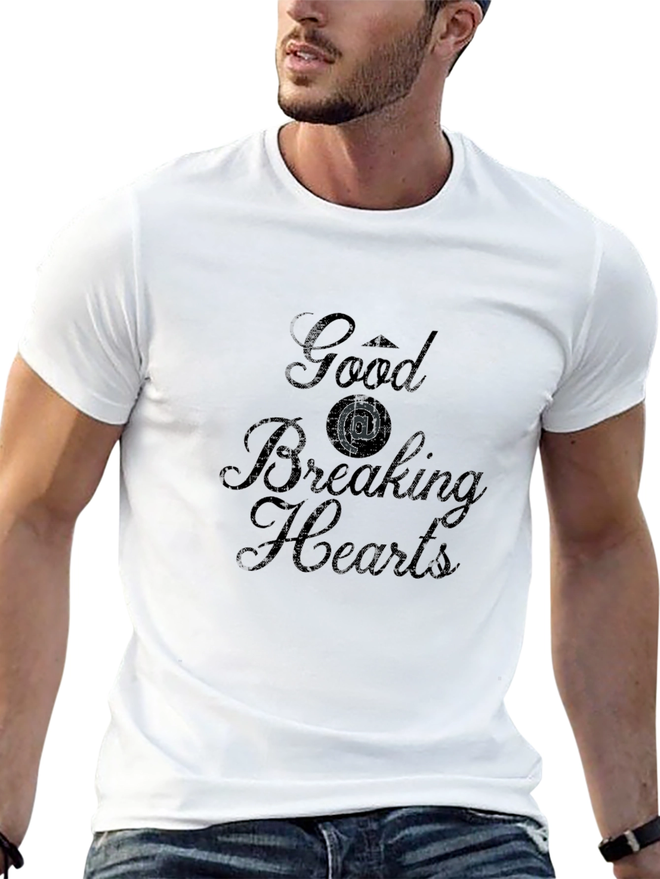 Black Good @ Breaking Hearts Graphic T-Shirt view 13
