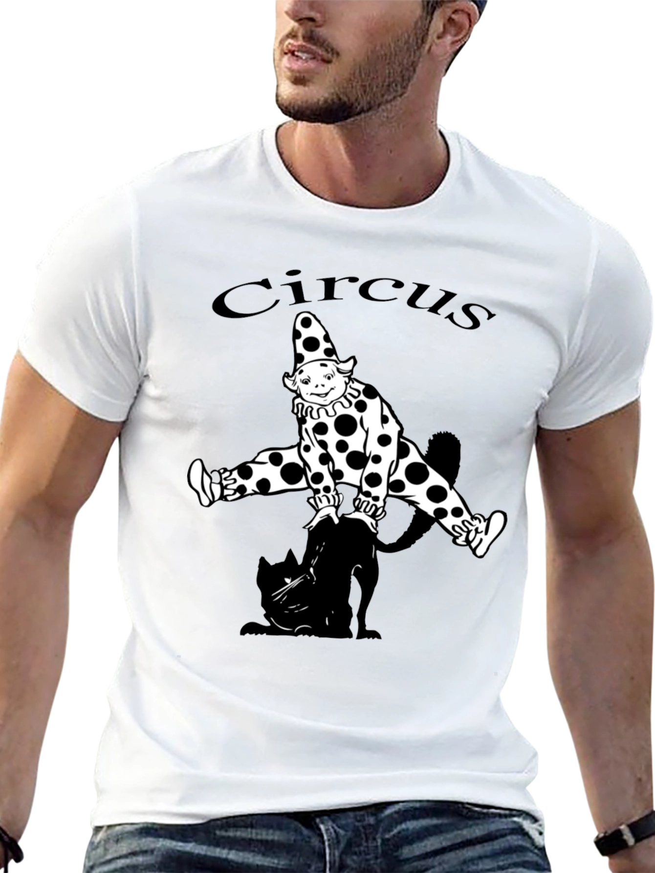 Black Circus Clown Black T-Shirt view 13