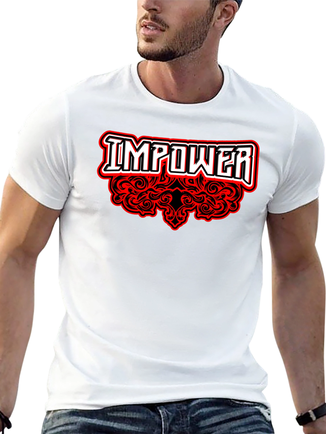 Black Empower Graphic Tee - Black T-Shirt view 13