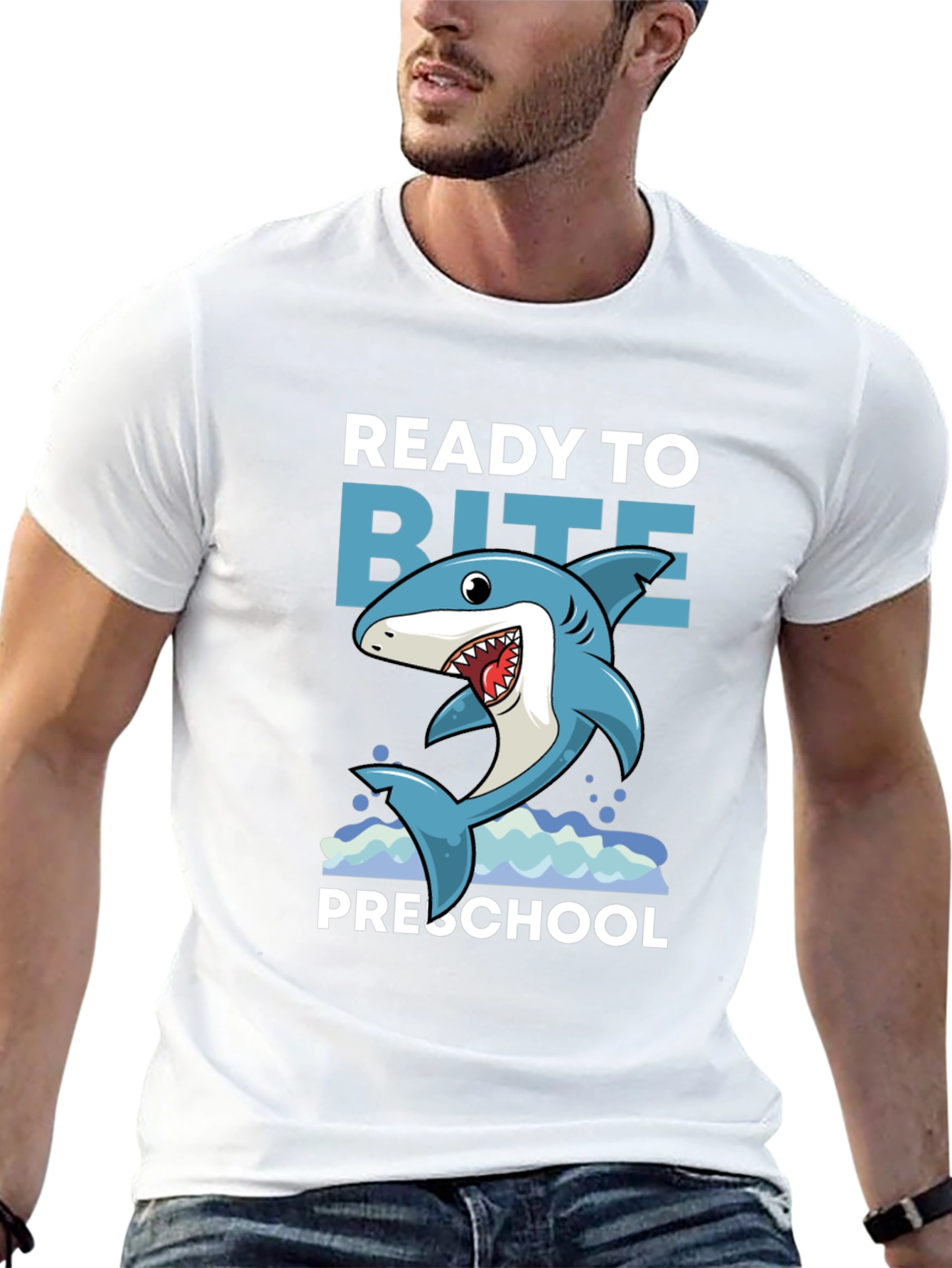 Black Ready to Bite Preschool Shark Tee view 13