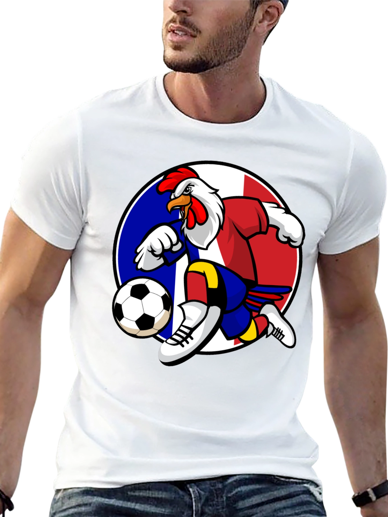 French Rooster Soccer T-Shirt - Black - 13