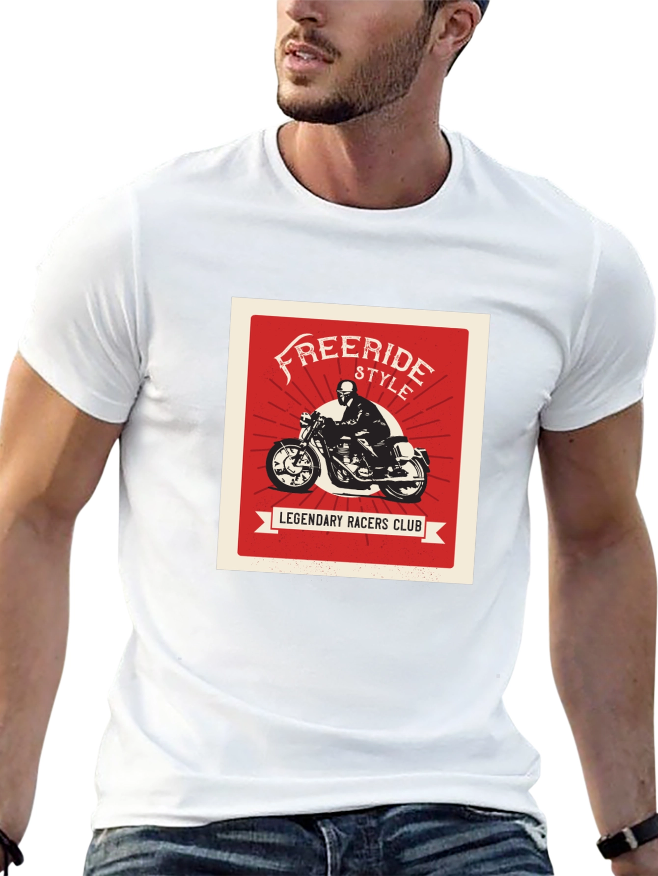 Black Freeride Style Legendary Racers Club Black T-Shirt view 13
