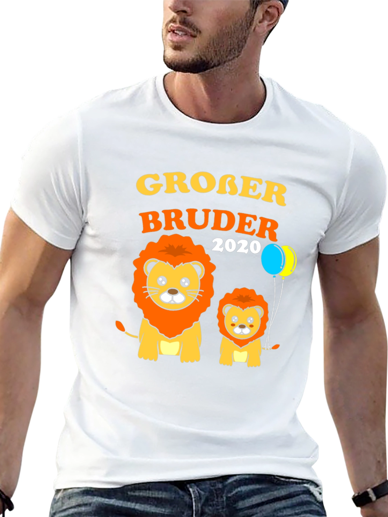Black Großer Bruder 2020 Lion Graphic Tee view 13