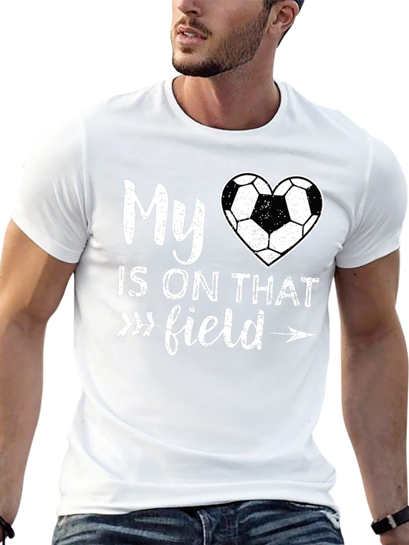 My Heart Is On That Field T-Shirt Soccer - 13