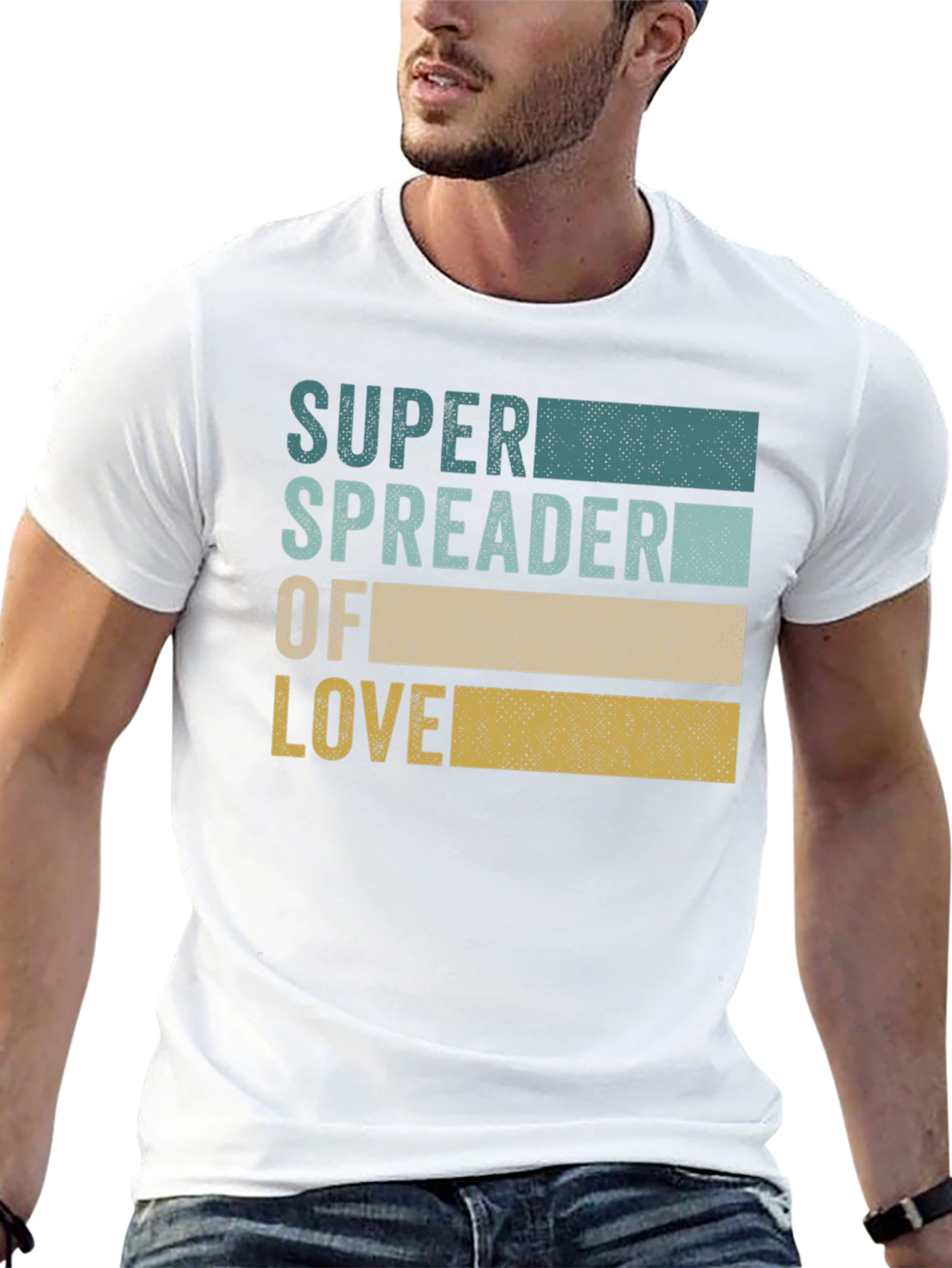 Black Super Spreader of Love Graphic Tee - Black view 13