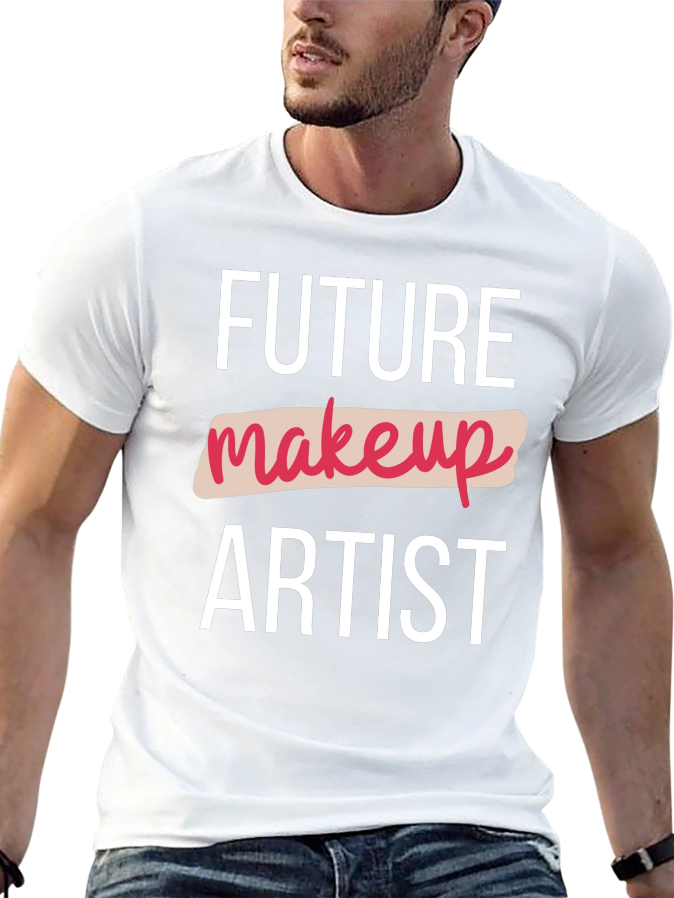 Black Future Makeup Artist Black T-Shirt view 13