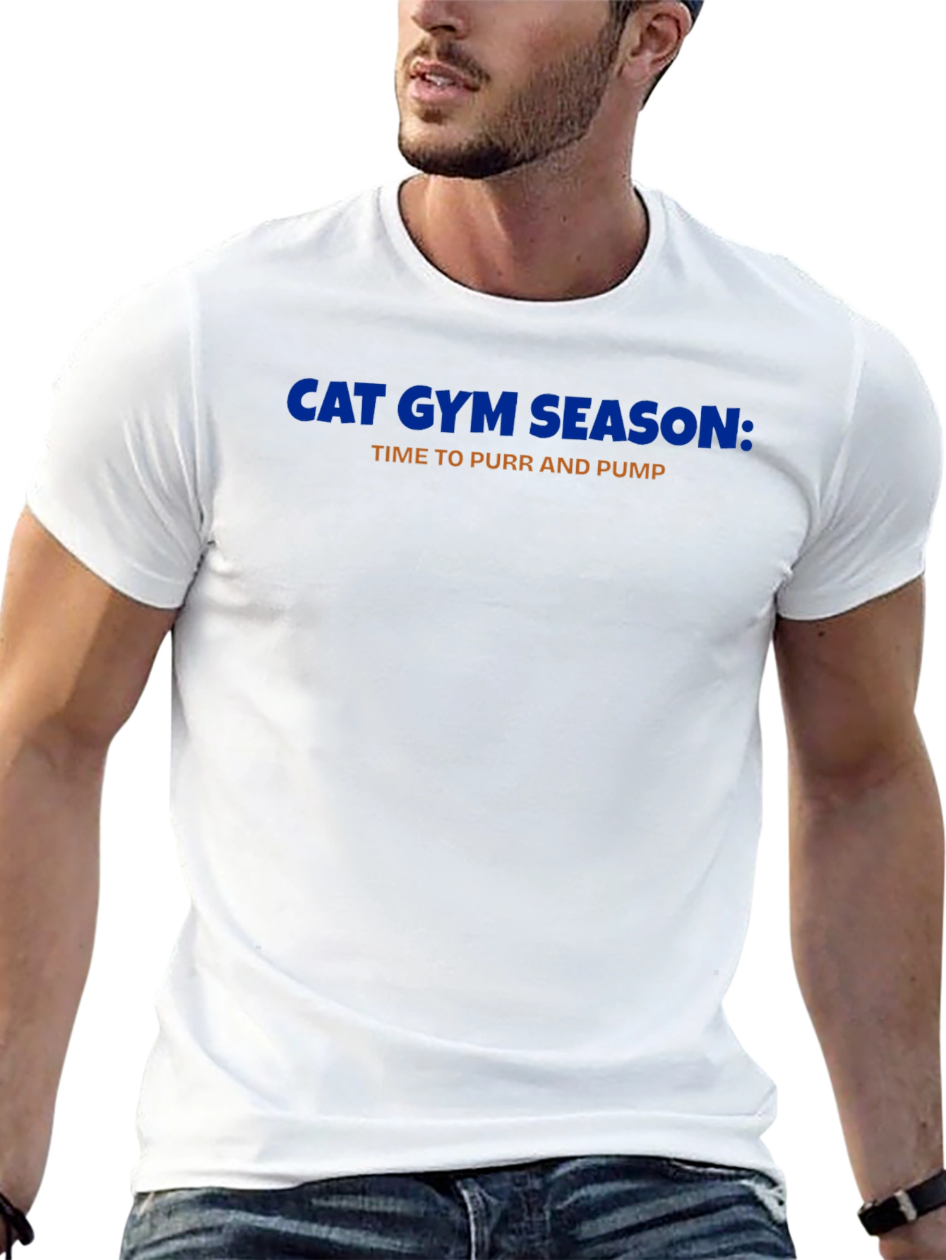 Black Cat Gym Season T-Shirt - Purr and Pump Workout Tee view 13