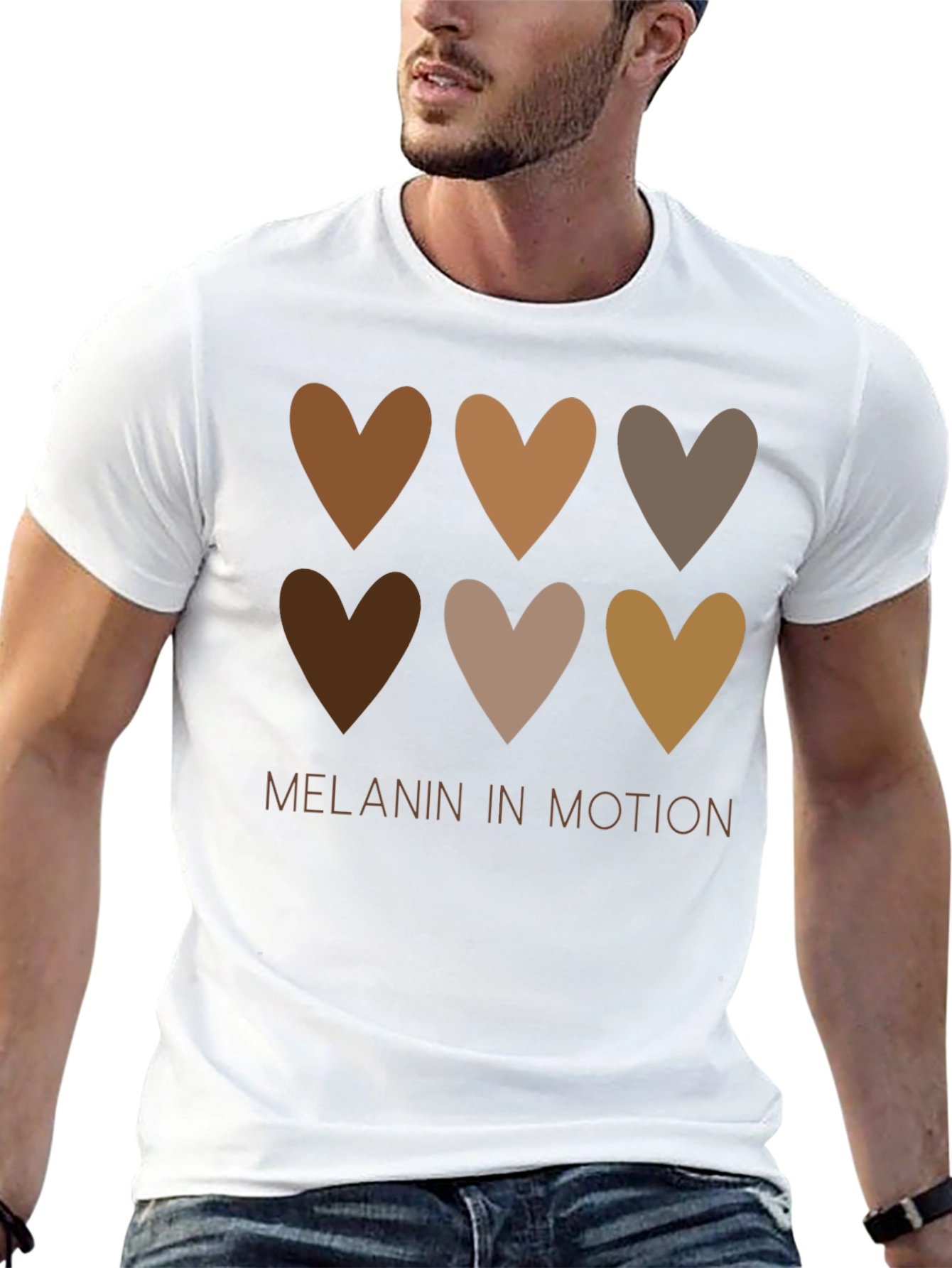 Black Melanin in Motion Graphic Tee - Black view 13