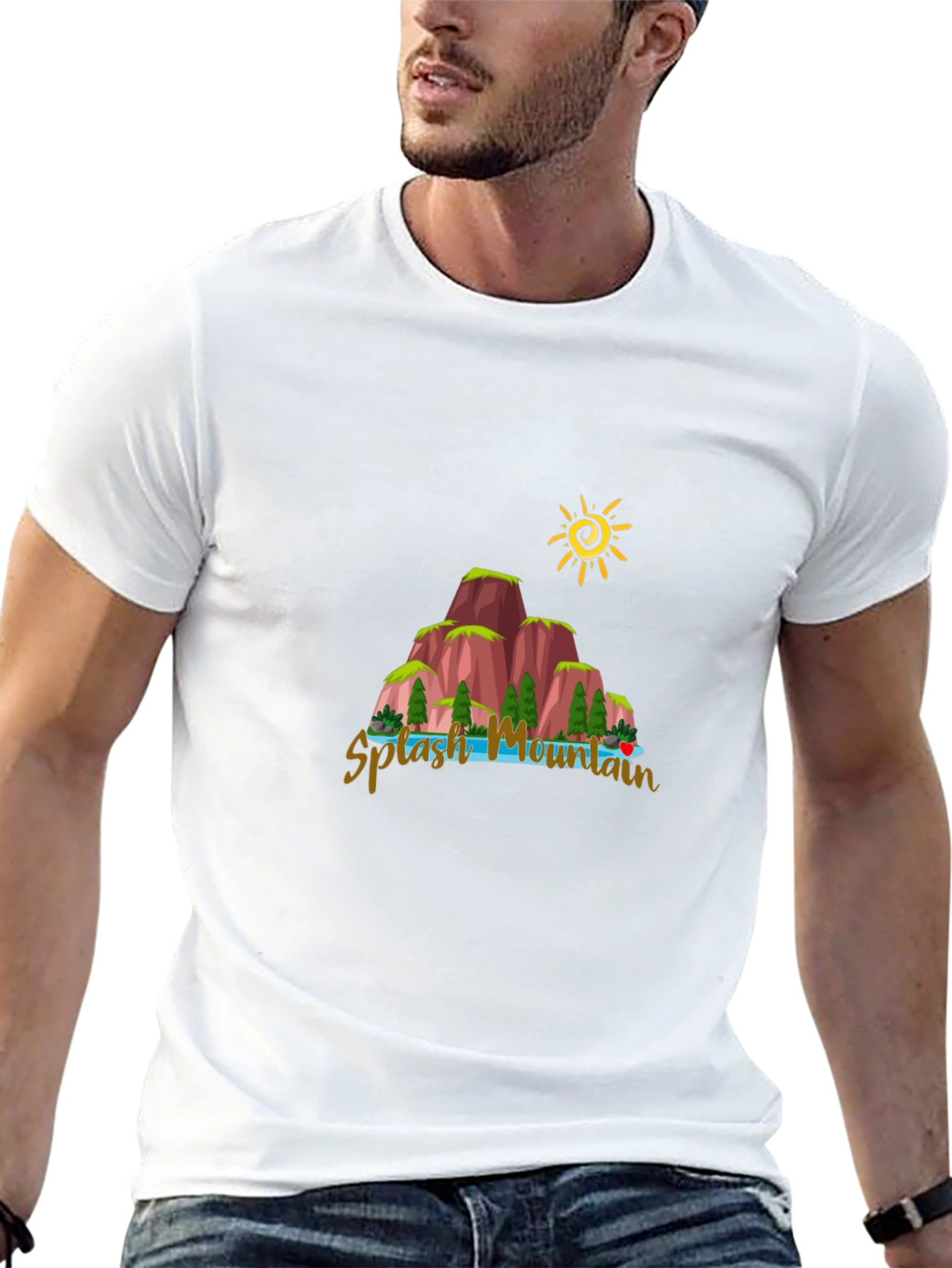 Black Splash Mountain Graphic Tee view 13