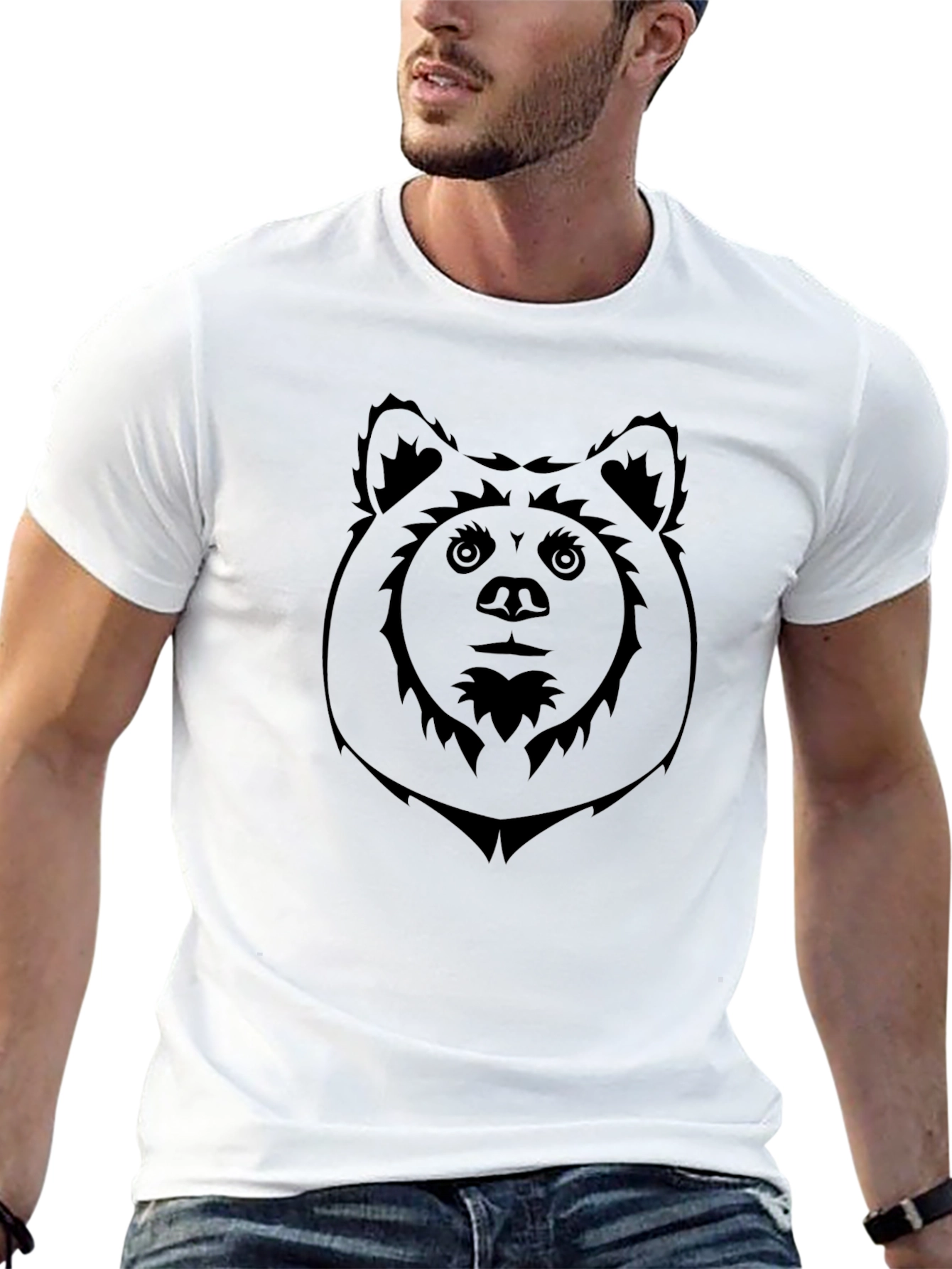 Black Bear Graphic Black T-Shirt view 13