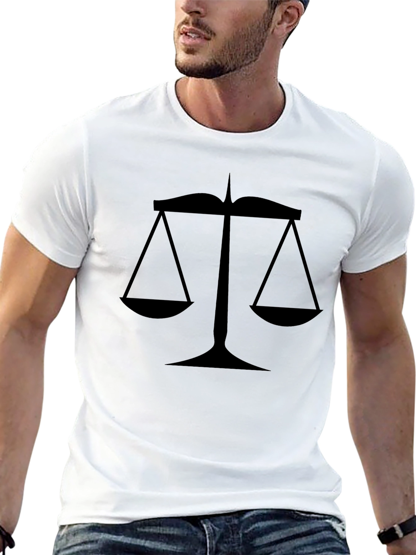 Scales of Justice Graphic Tee - Black - 13