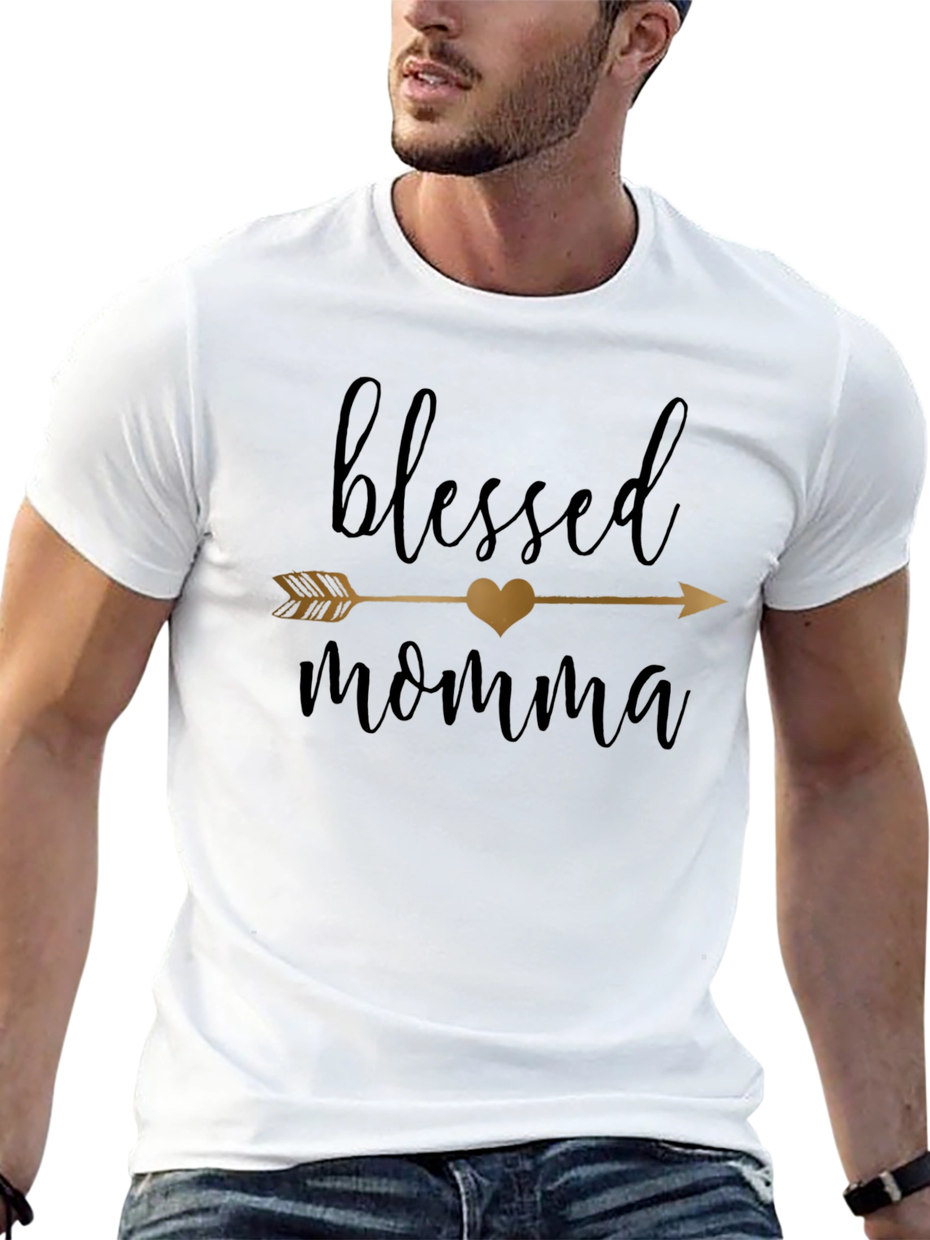 Blessed Momma Arrow Heart T-Shirt - 13