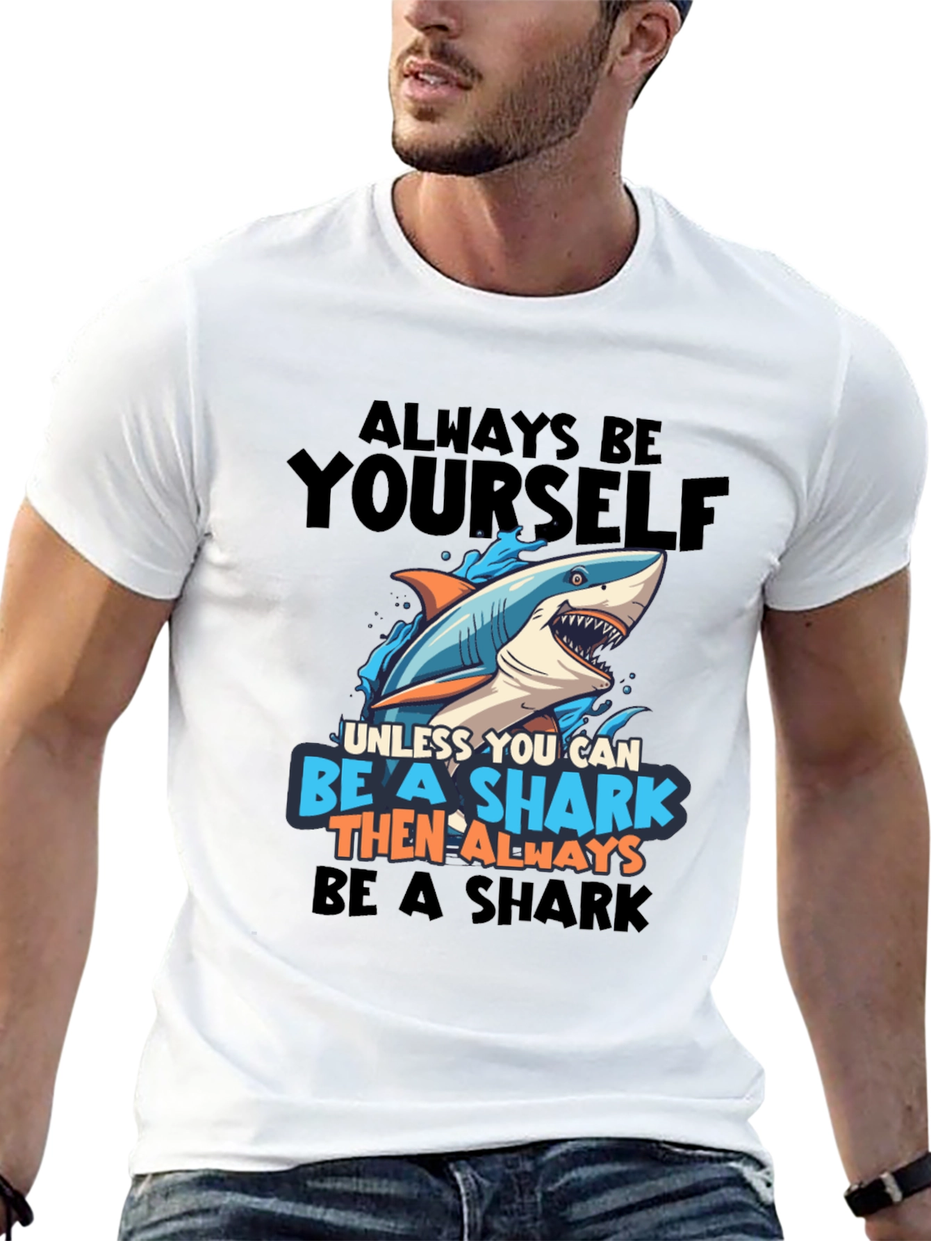 Black Shark T-Shirt - Always Be Yourself! view 13