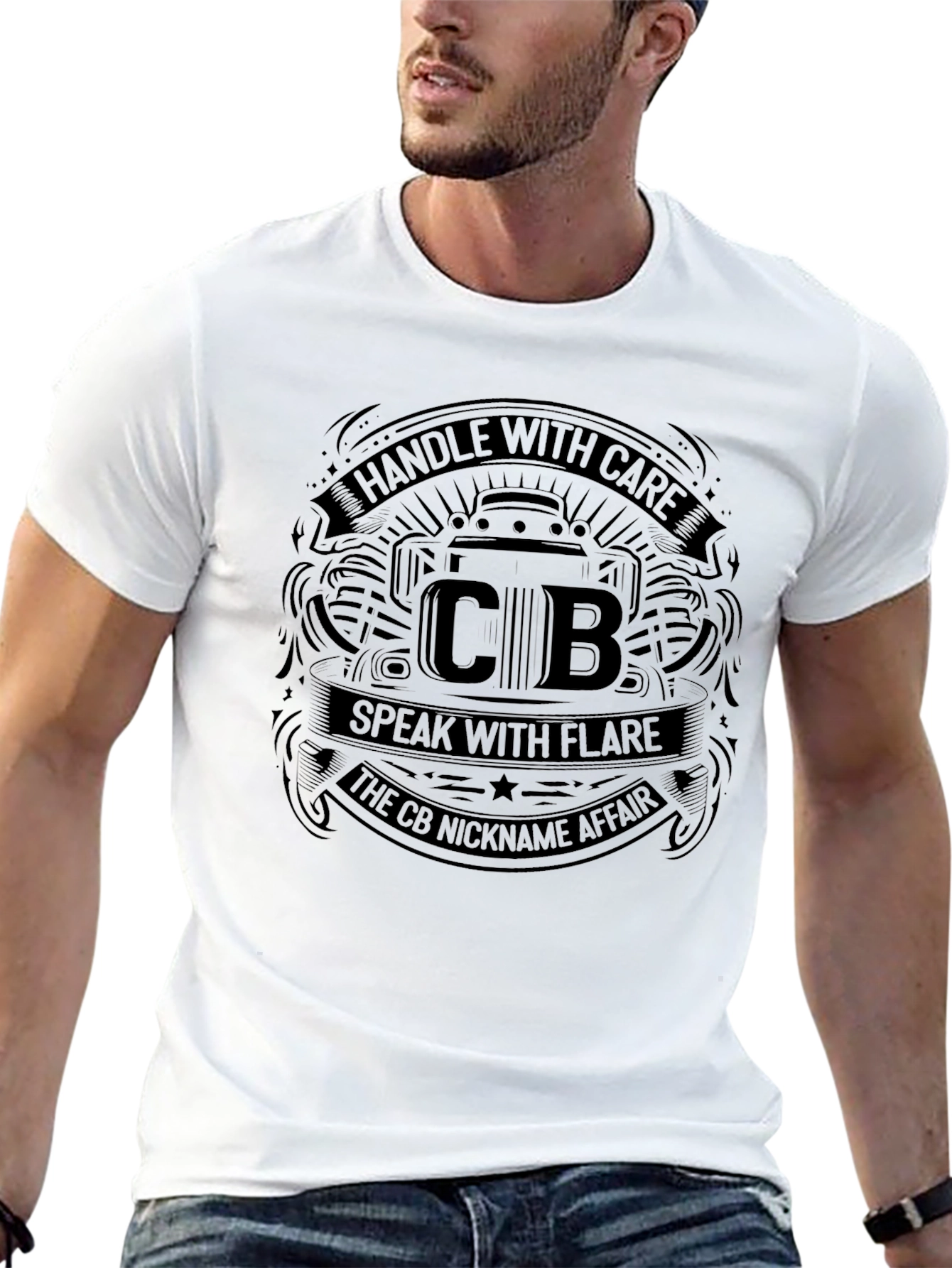 Black Handle With Care CB Nickname Affair T-Shirt view 13