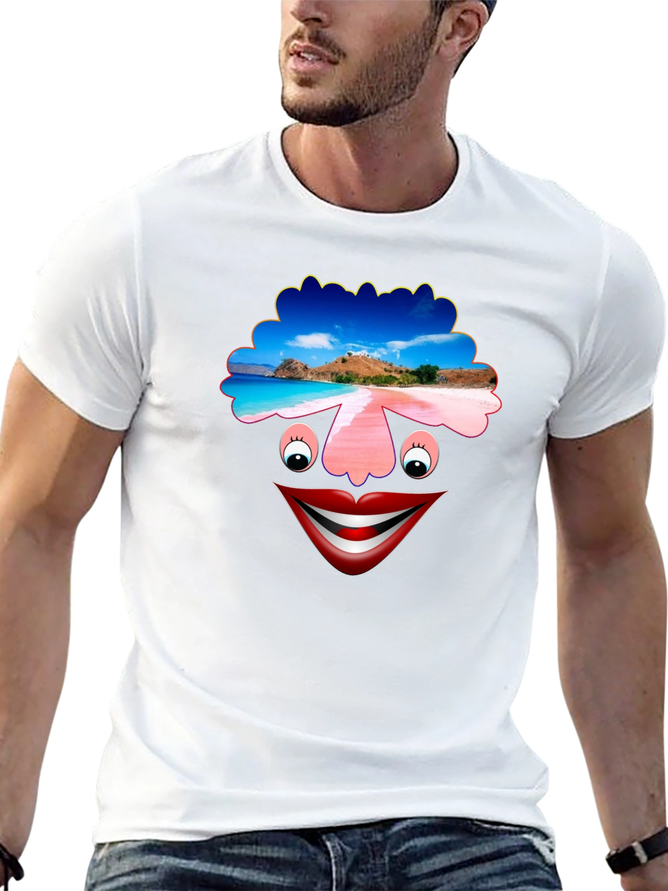 Black Funny Face Graphic T-Shirt view 13