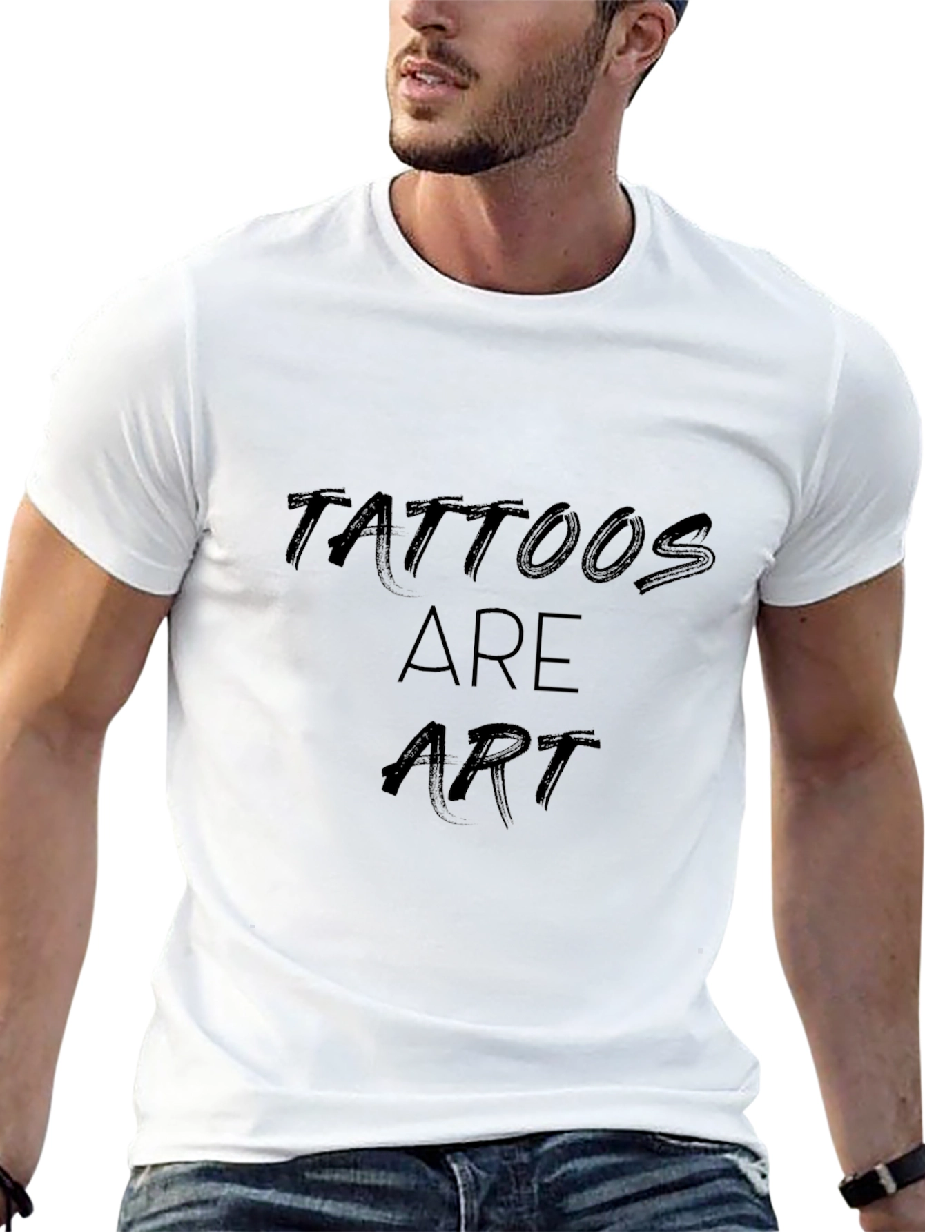 Black Tattoos are Art - Black Graphic Tee view 13