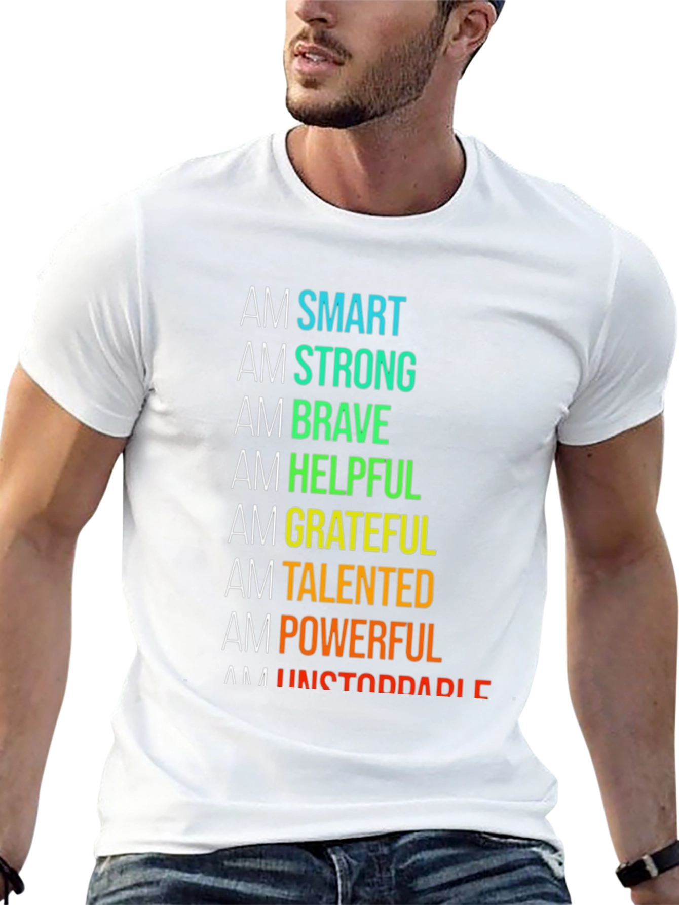 Black Affirmation T-Shirt: Smart, Strong, Brave & More! view 13