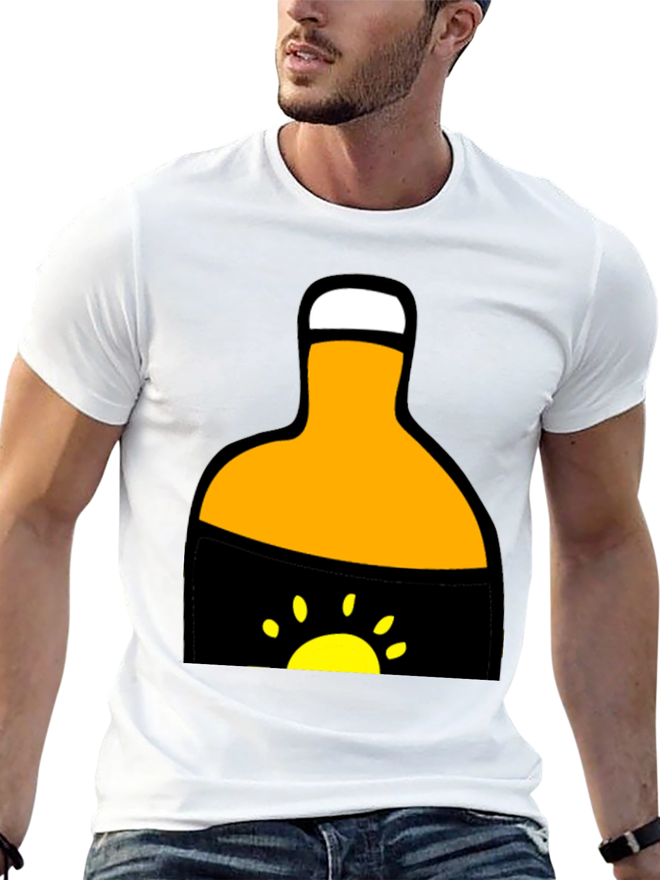 Black Sunrise Pocket Graphic Tee - Unique Design view 13