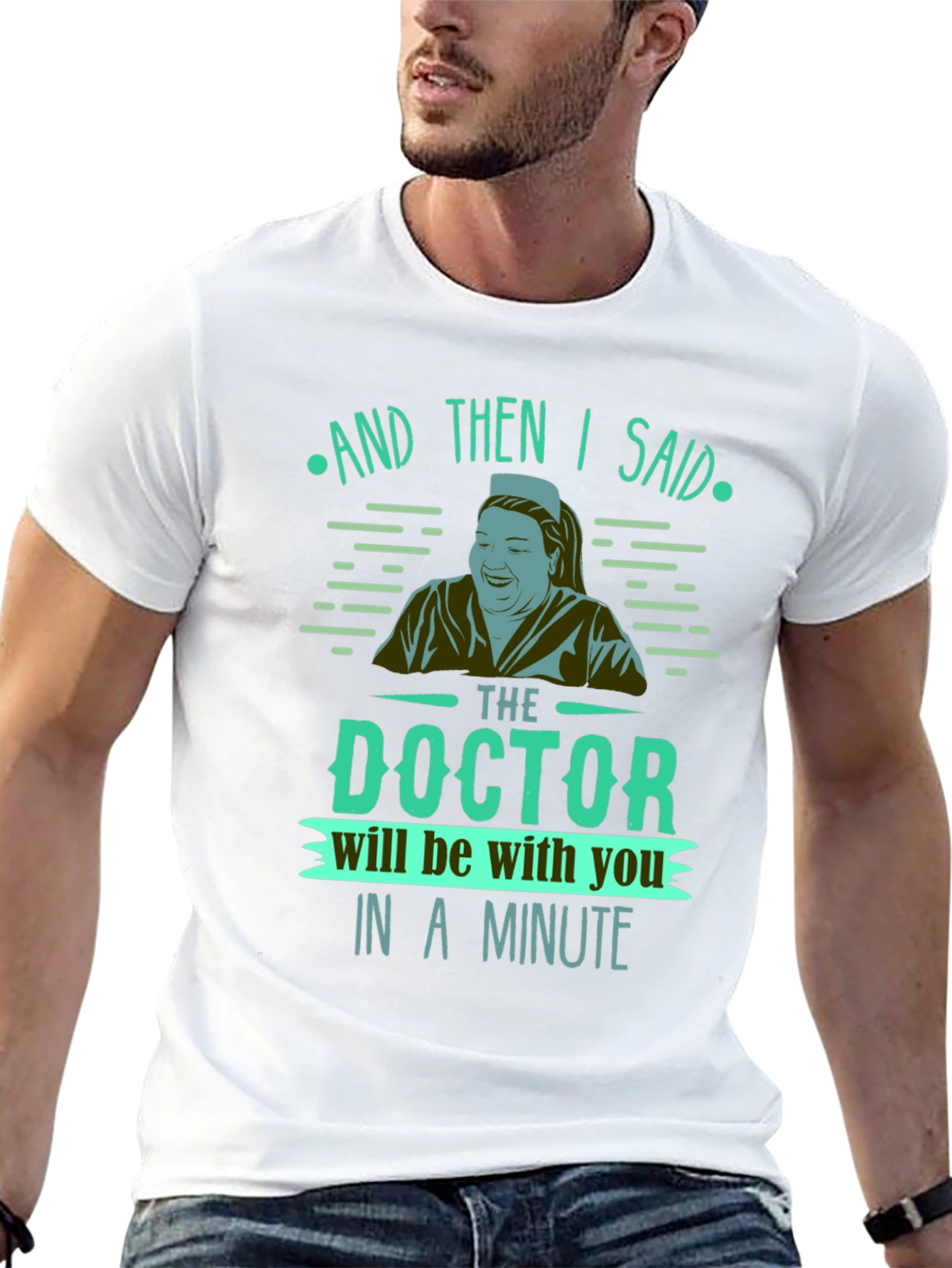 Black Funny Nurse T-Shirt - The Doctor Will See You Now view 13