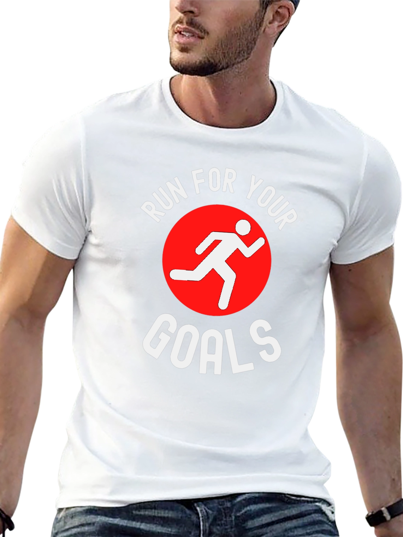Run For Your Goals T-Shirt | Motivational Graphic Tee - 13