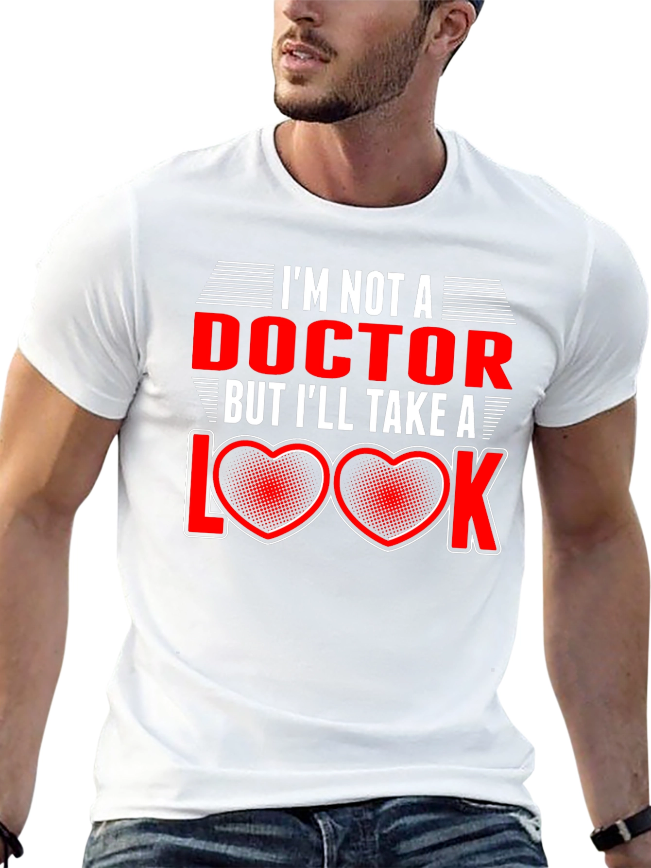Black Funny Doctor Pun T-Shirt - I'll Take a Look! view 13
