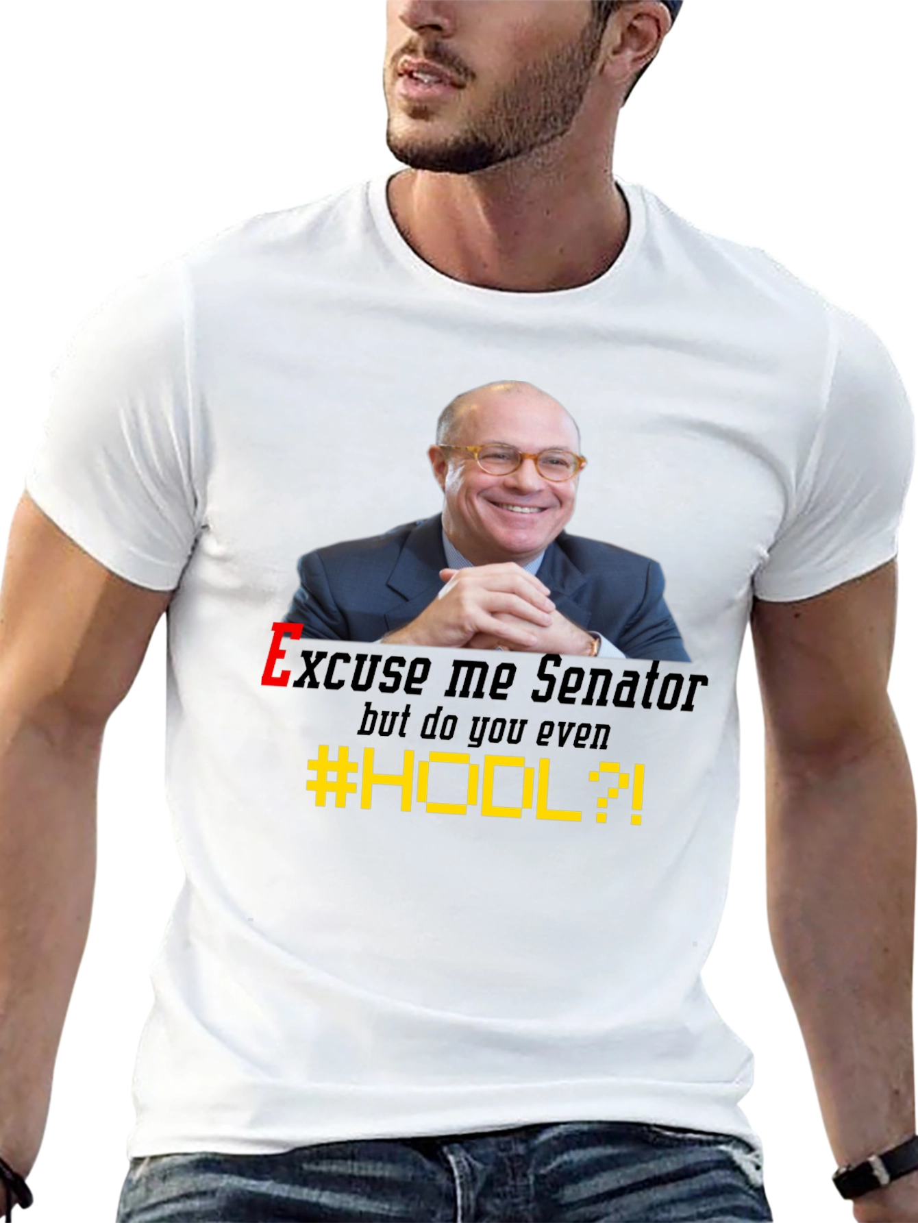 Black Excuse Me Senator T-Shirt view 13
