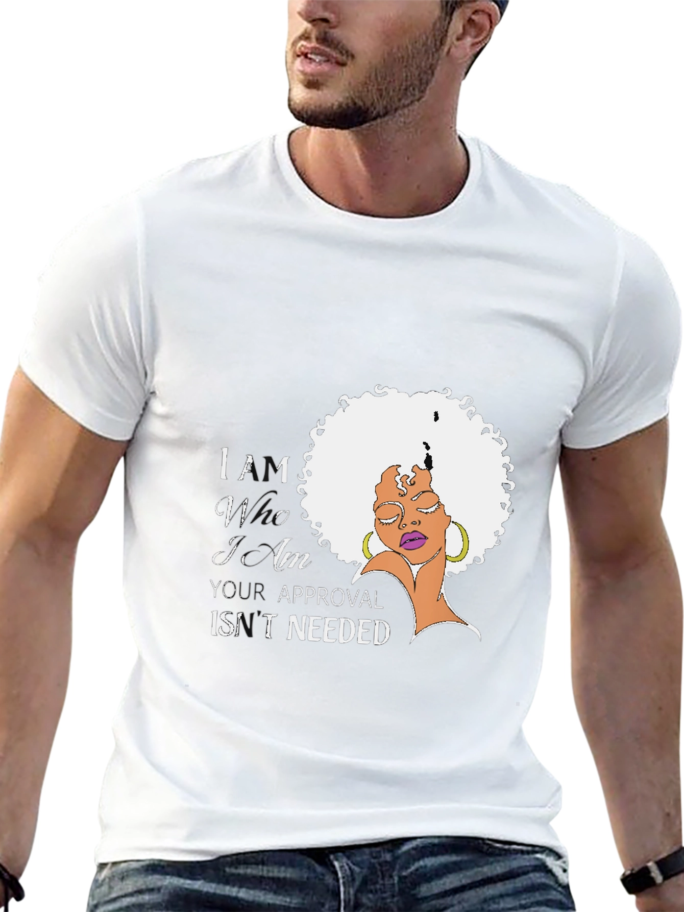 Black Confidence Black T-Shirt - Afro Woman Empowerment view 13