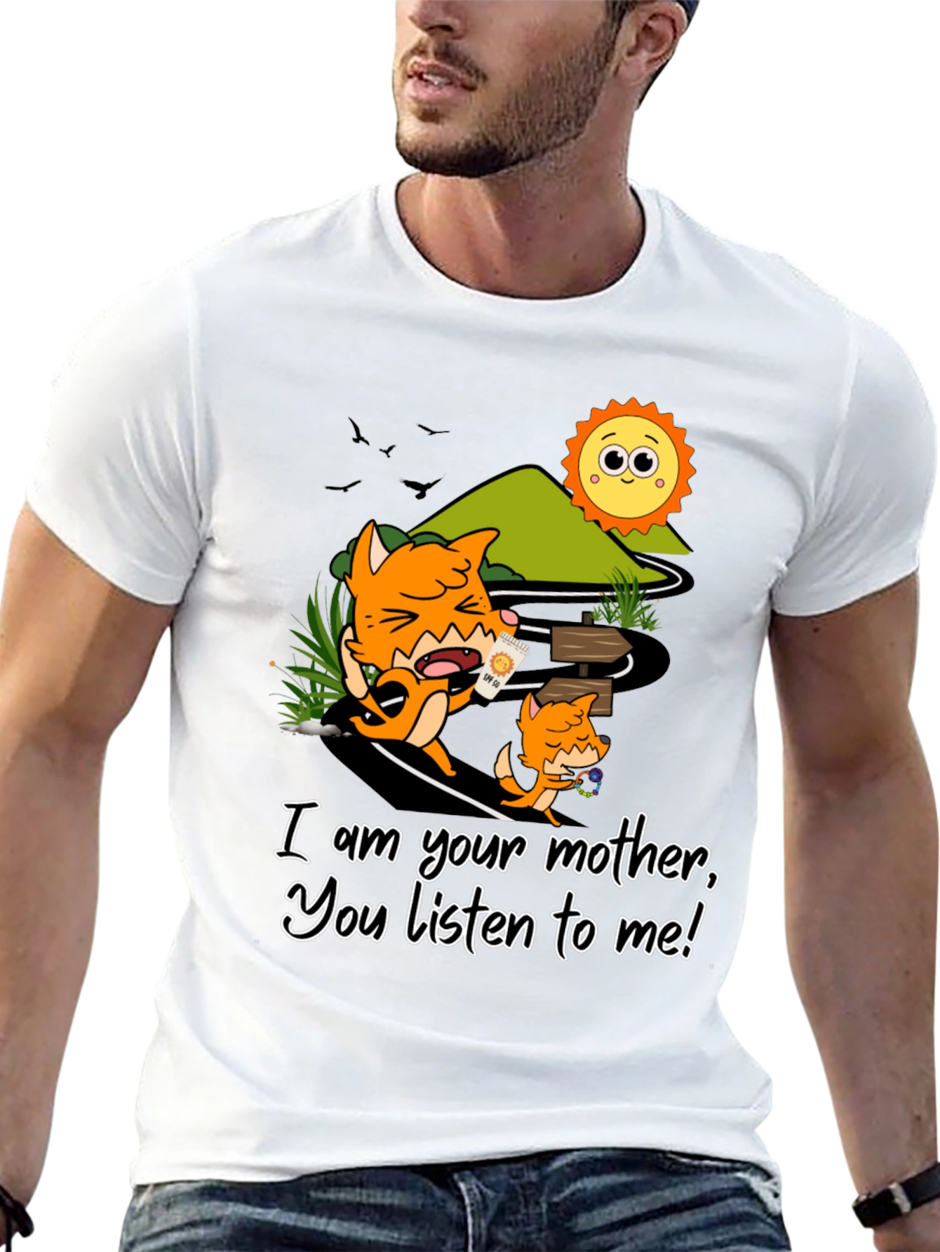 Black Fox Mother T-Shirt - Listen To Me! view 13