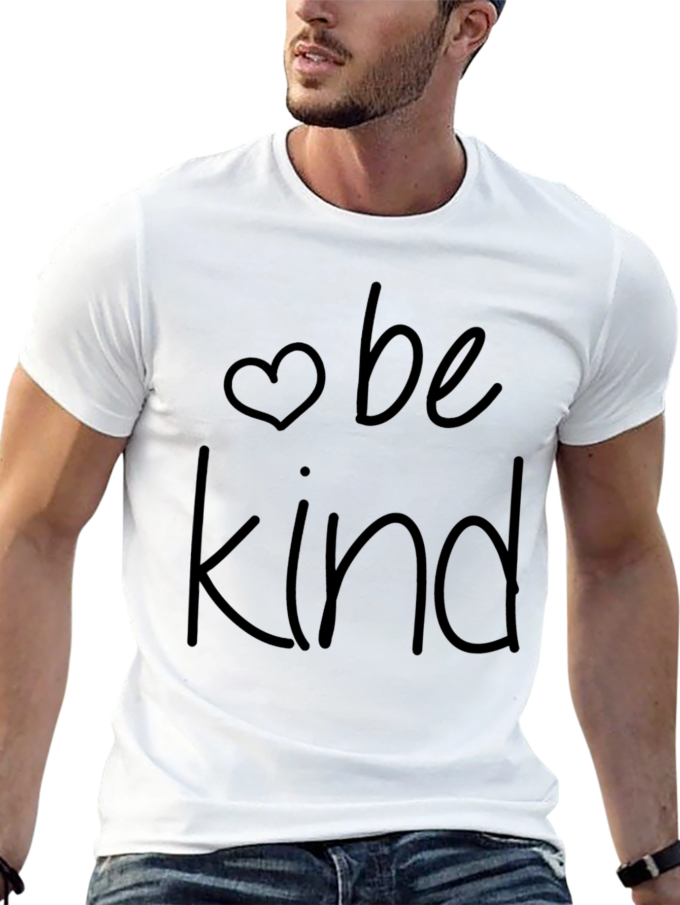 Black Be Kind Graphic Tee - Black Unisex T-Shirt view 13