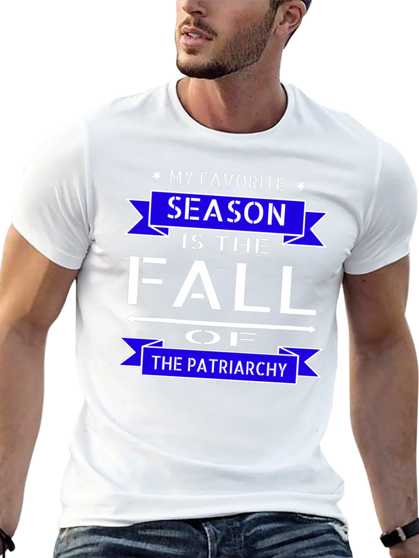 Black My Favorite Season is the Fall of the Patriarchy T-Shirt view 13